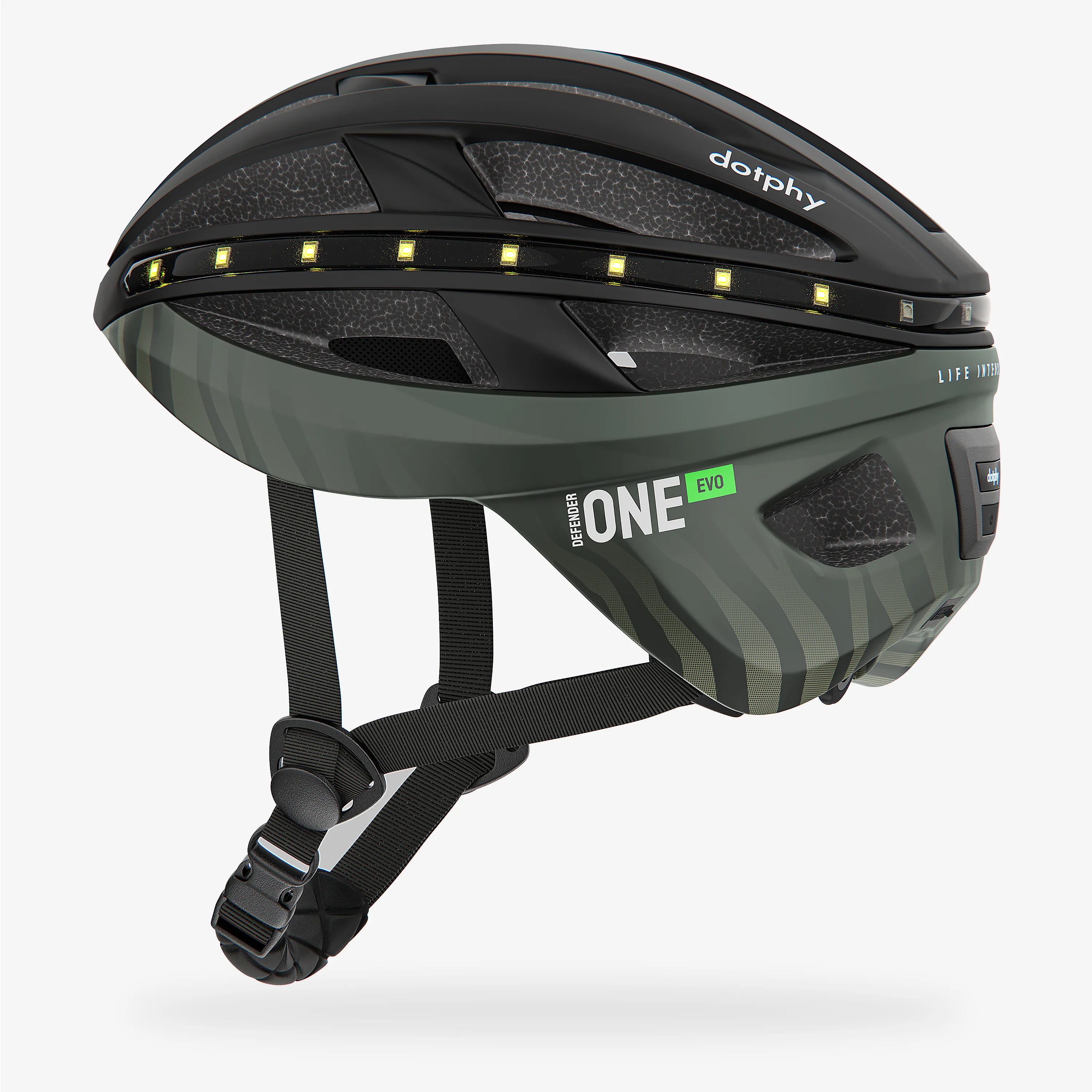 Defender One Evo Jet Black Bike Helmet
