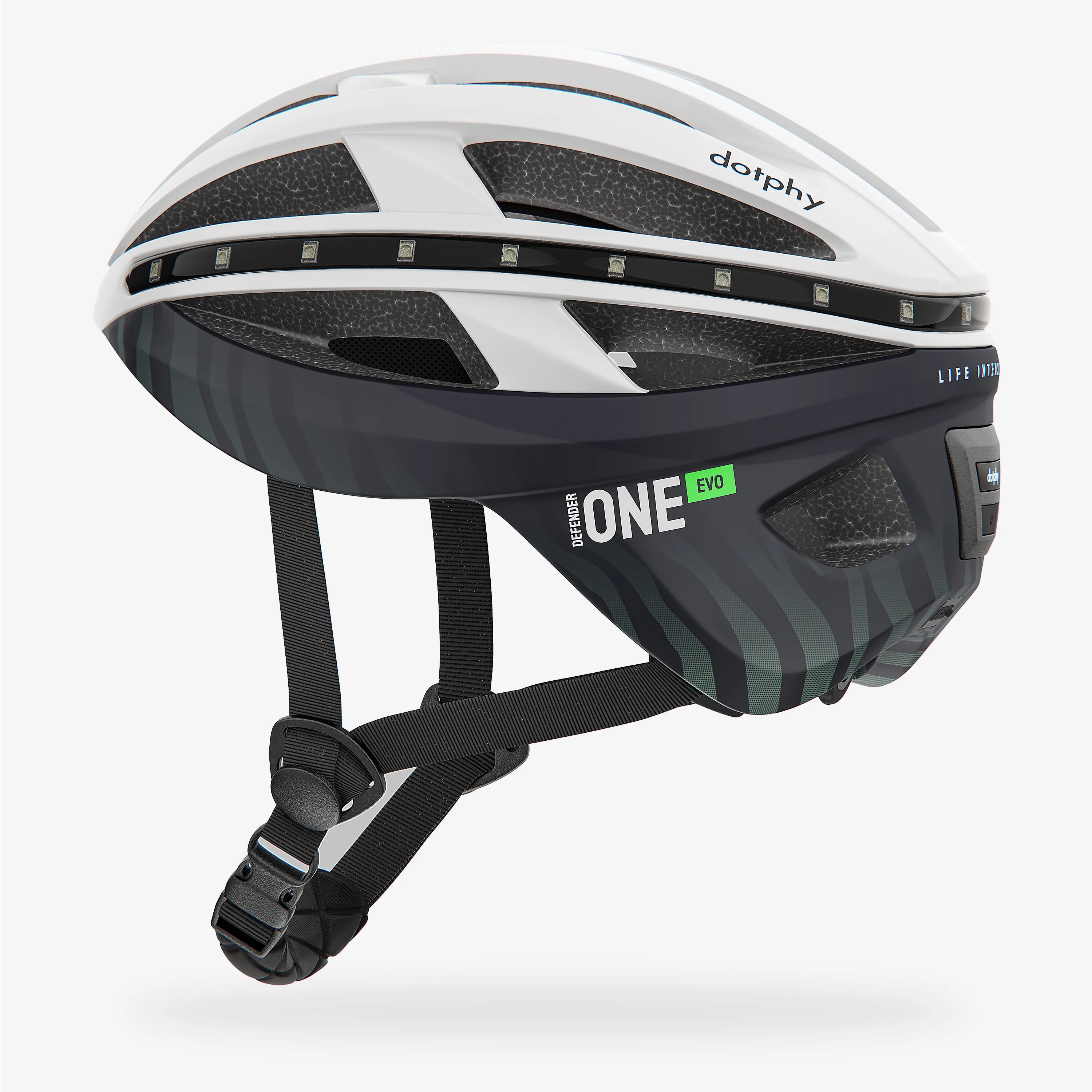 Defender One Evo Winter White Bike Helmet