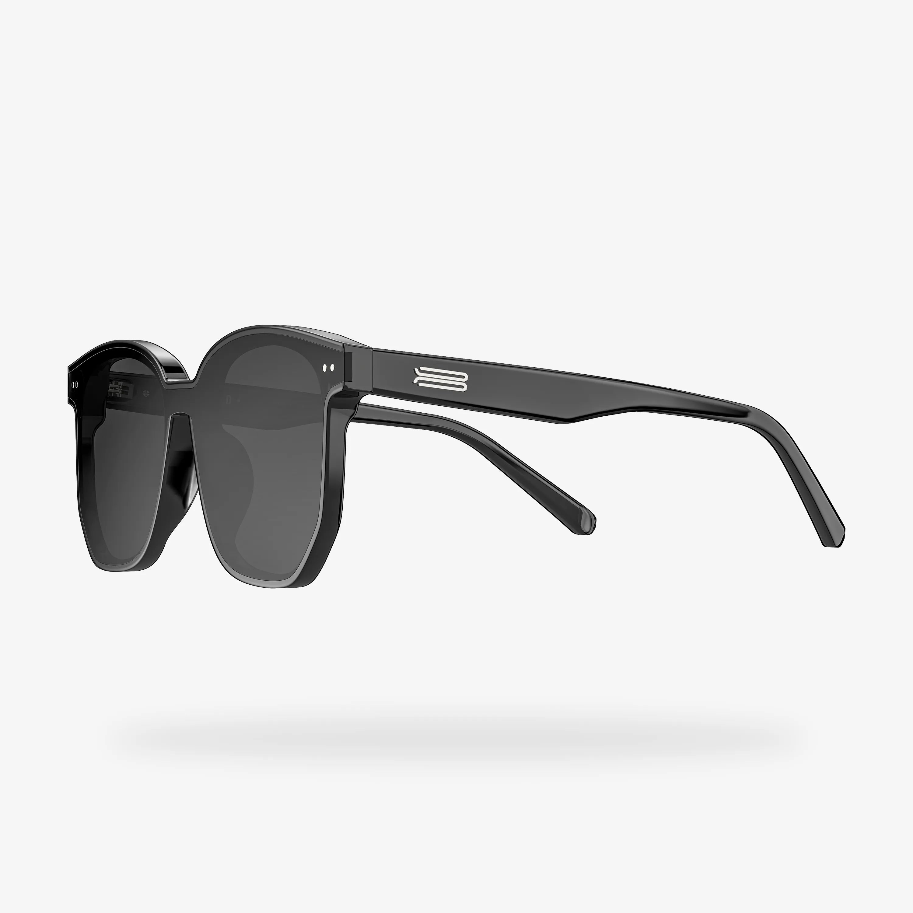 Gafas de sol cuadradas negras de acetato Grand