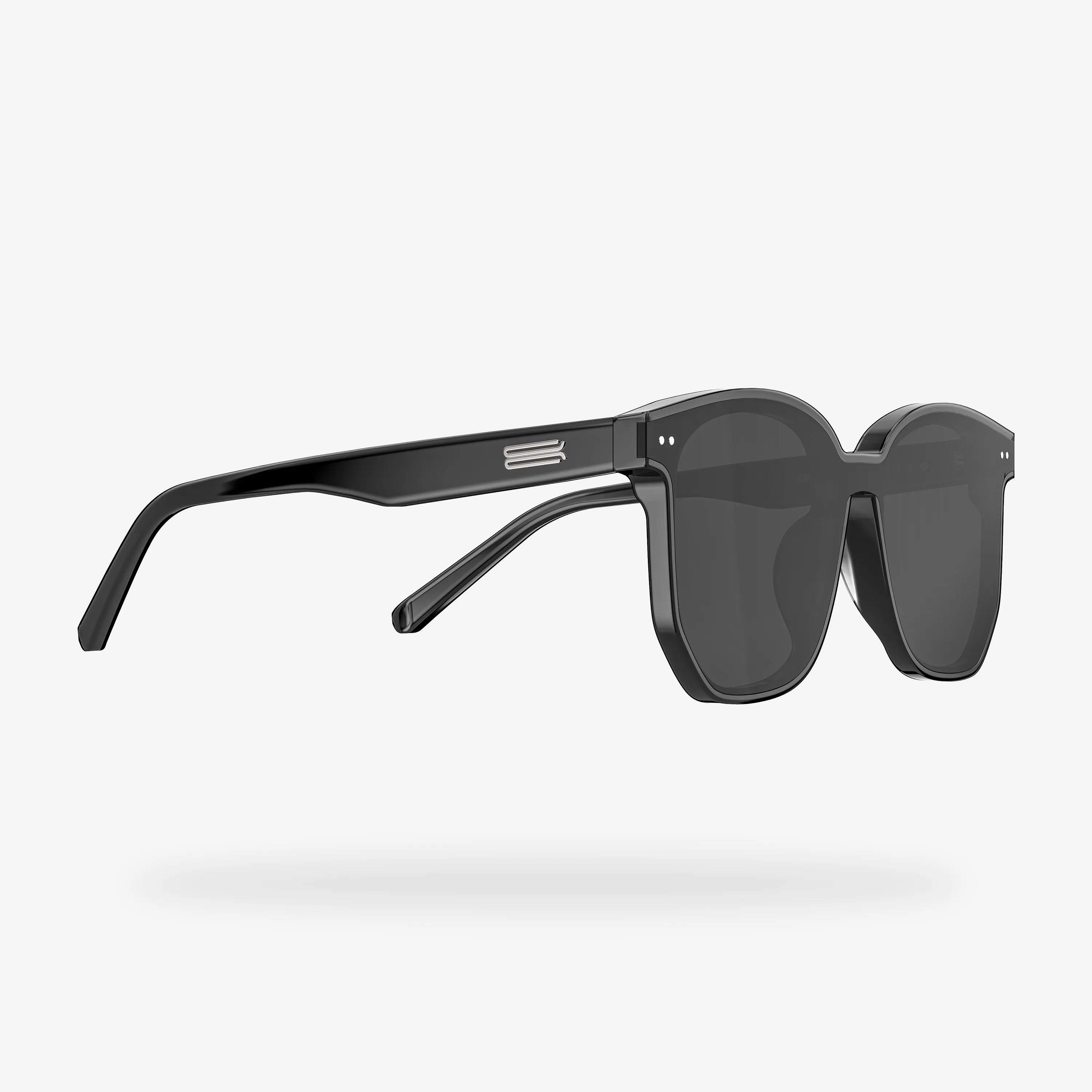 Gafas de sol cuadradas negras de acetato Grand