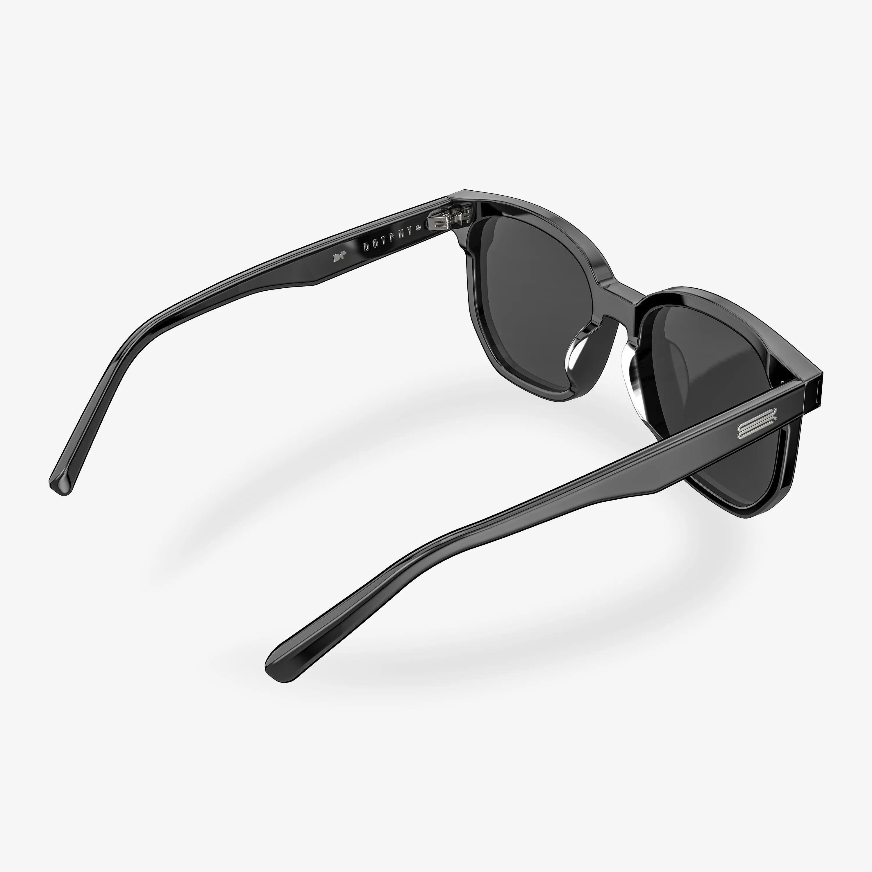 Gafas de sol cuadradas negras de acetato Grand