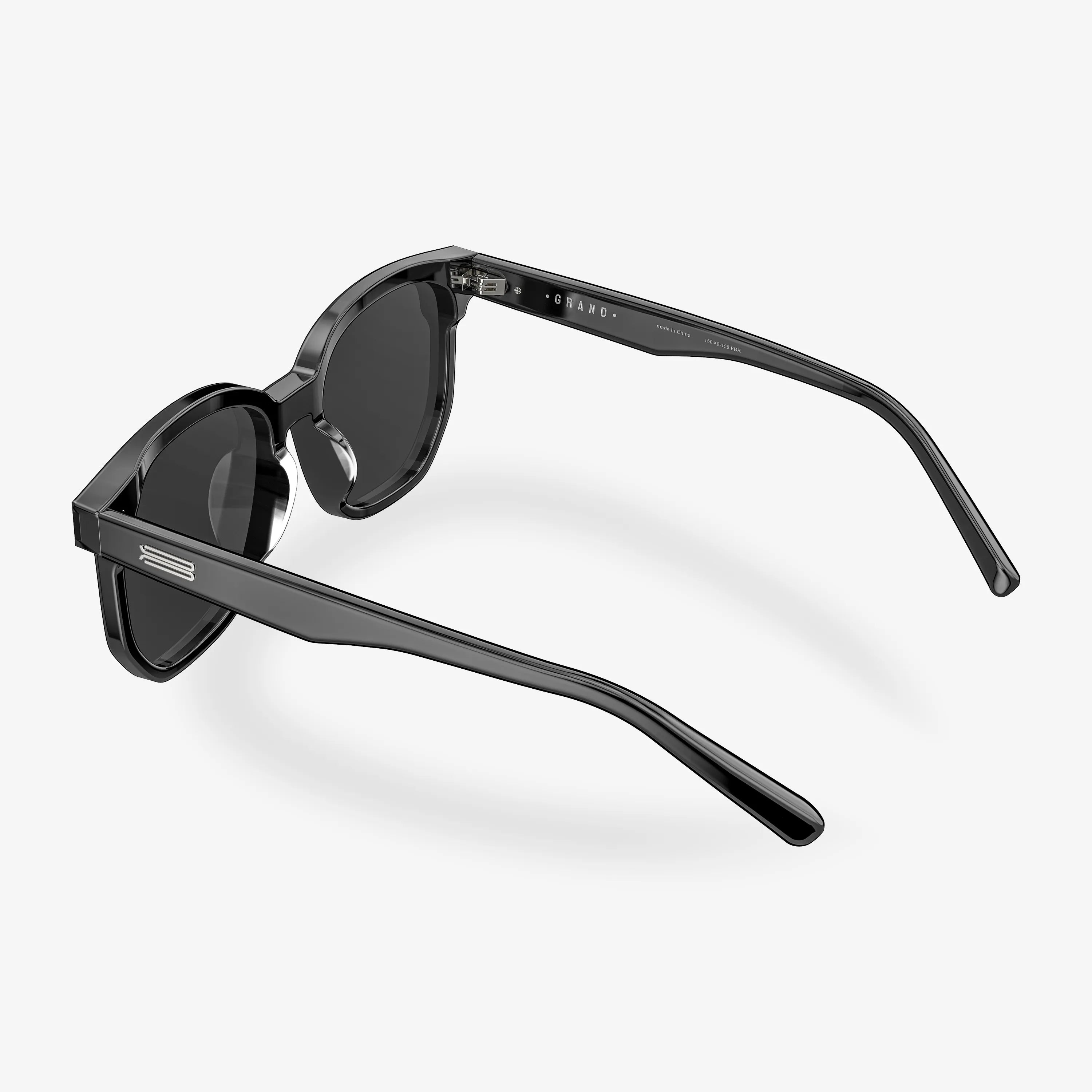Gafas de sol cuadradas negras de acetato Grand