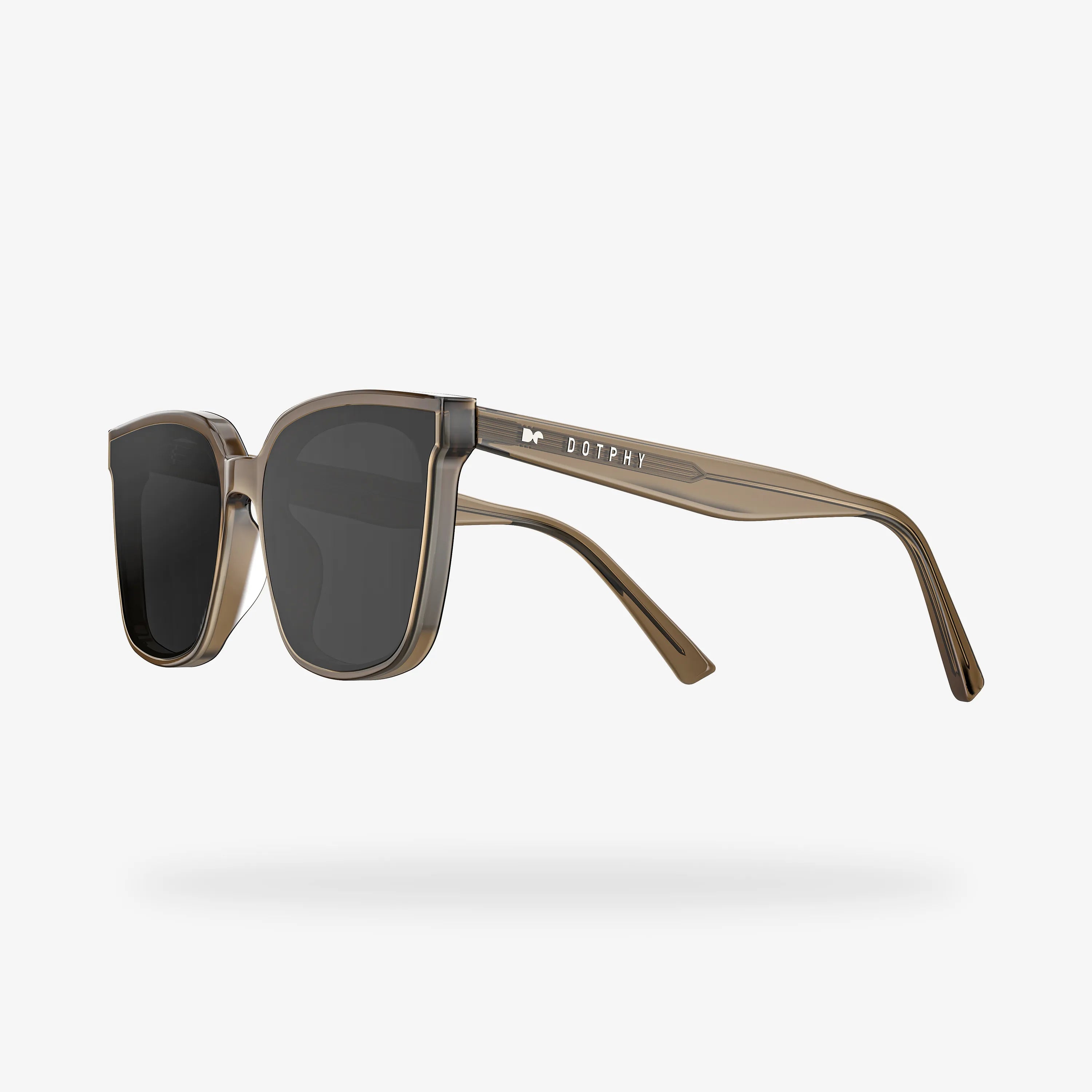 Gafas de sol cuadradas marrones de acetato Muse