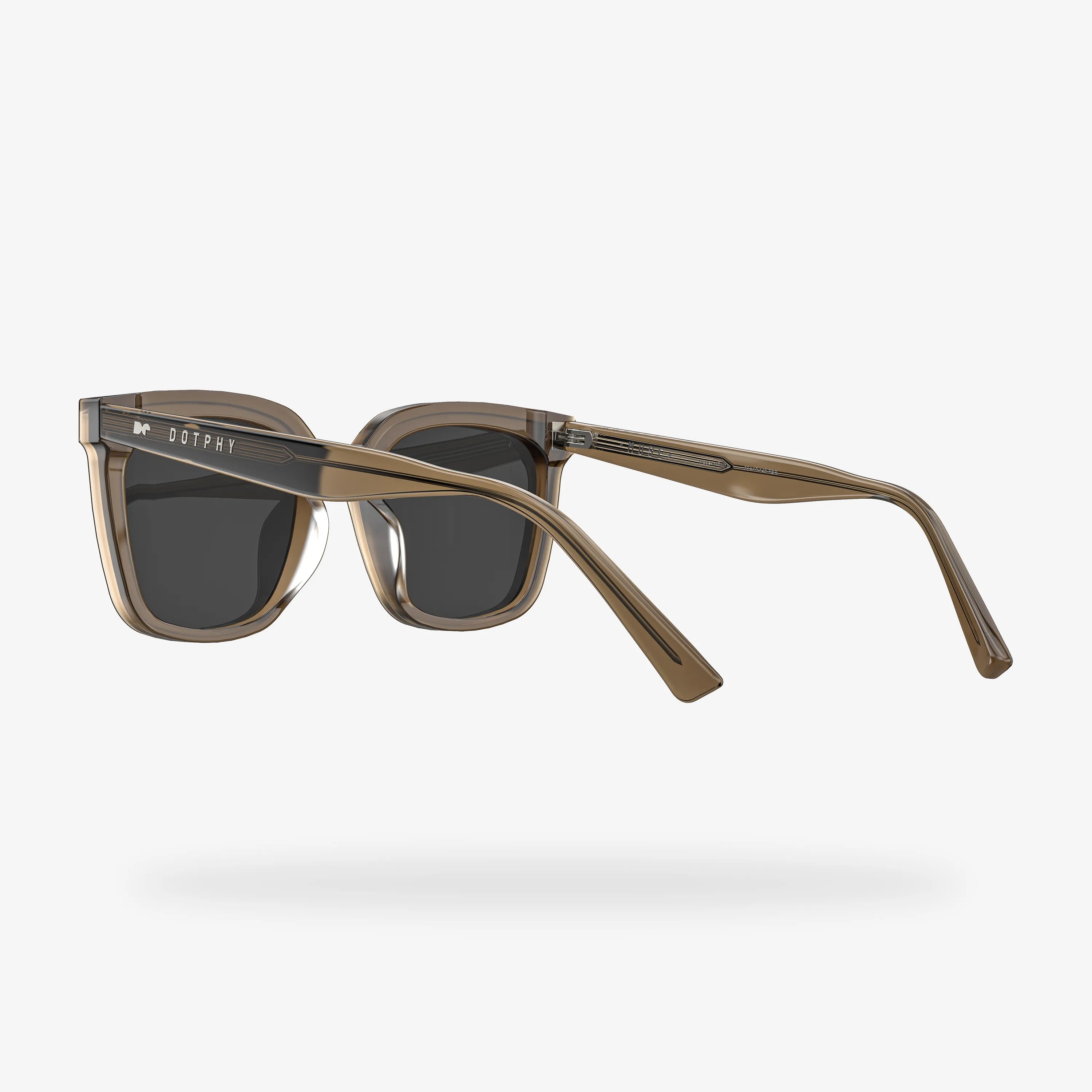 Gafas de sol cuadradas marrones de acetato Muse