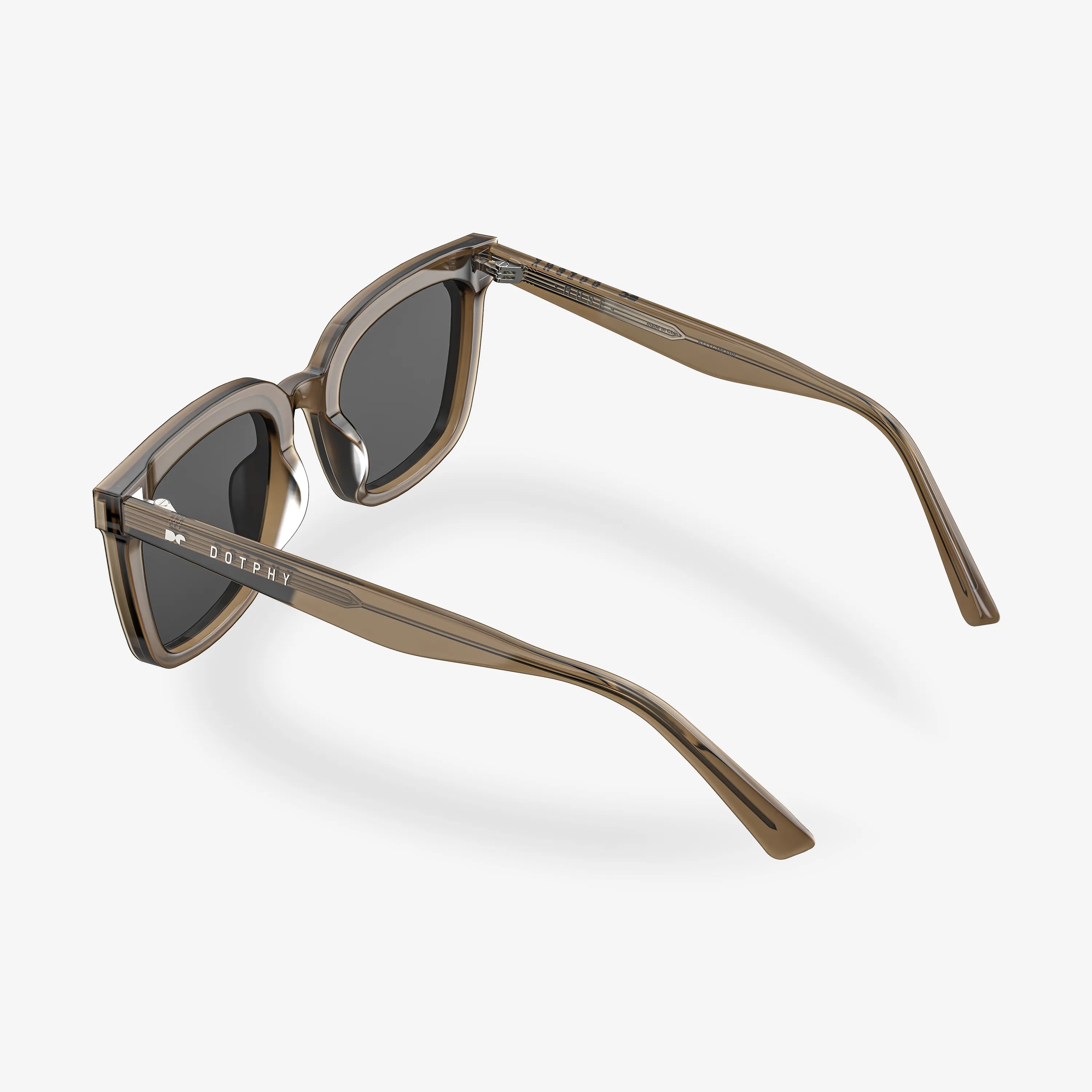 Gafas de sol cuadradas marrones de acetato Muse