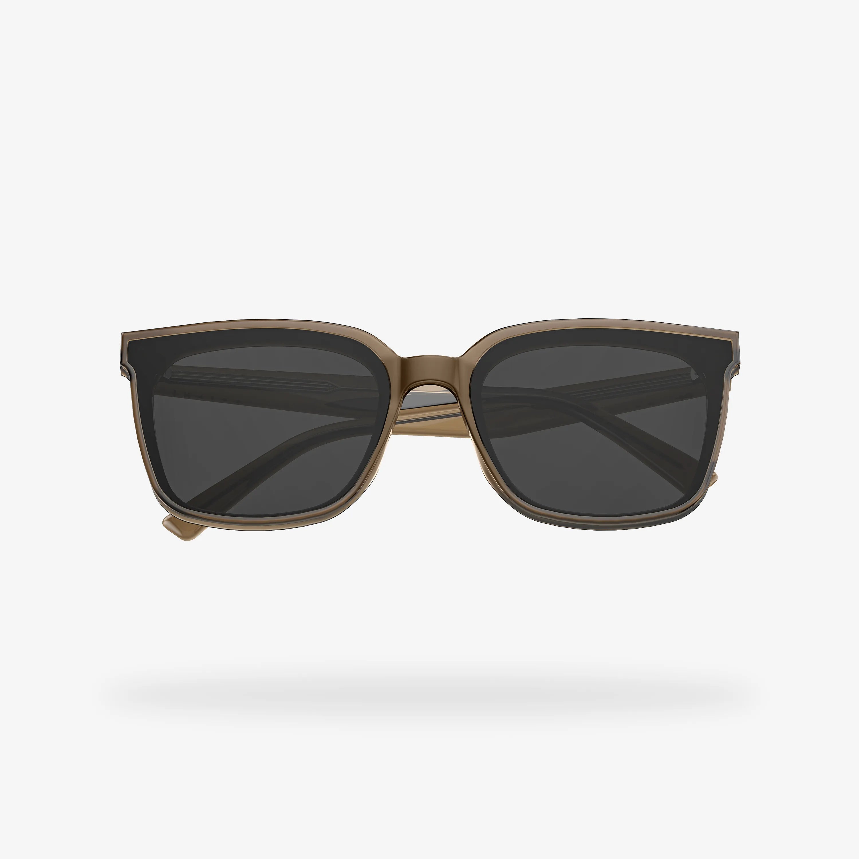 Gafas de sol cuadradas marrones de acetato Muse