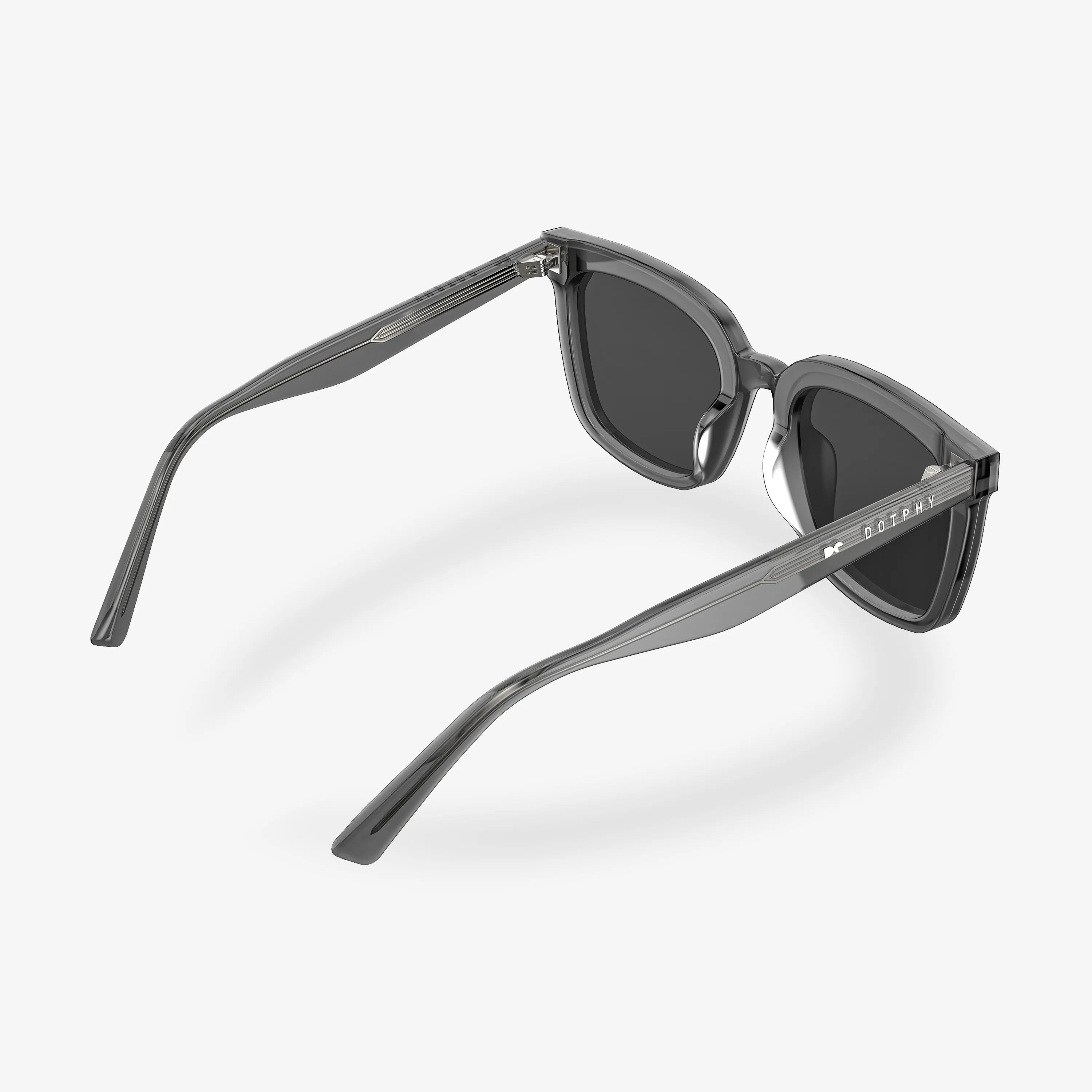 Muse Gray Square Acetate Sunglasses