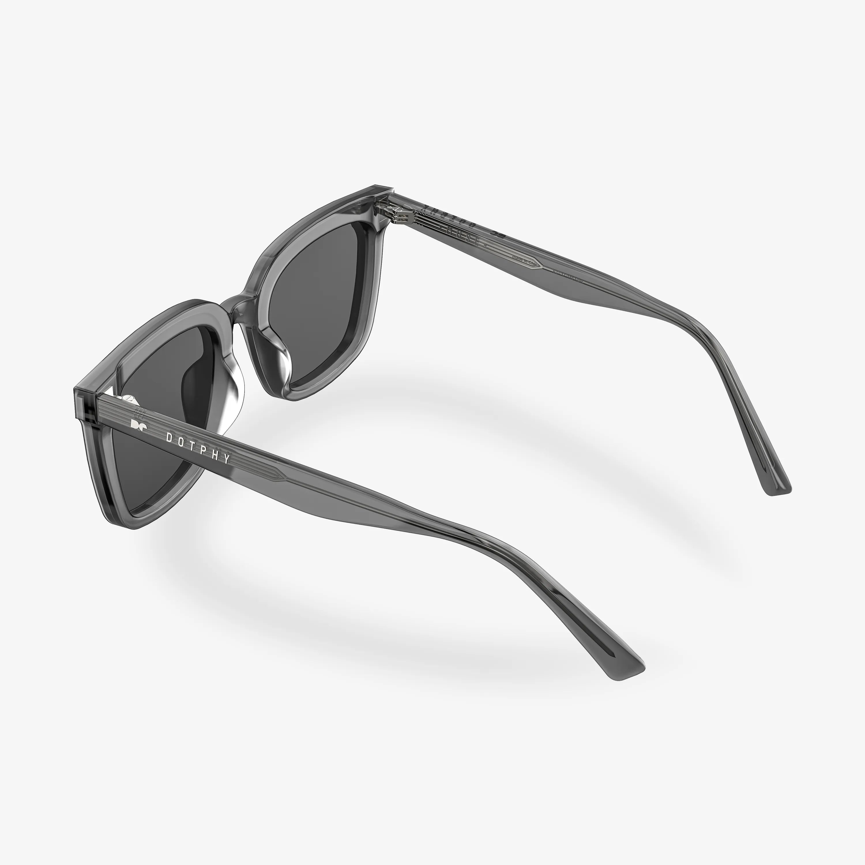 Muse Gray Square Acetate Sunglasses