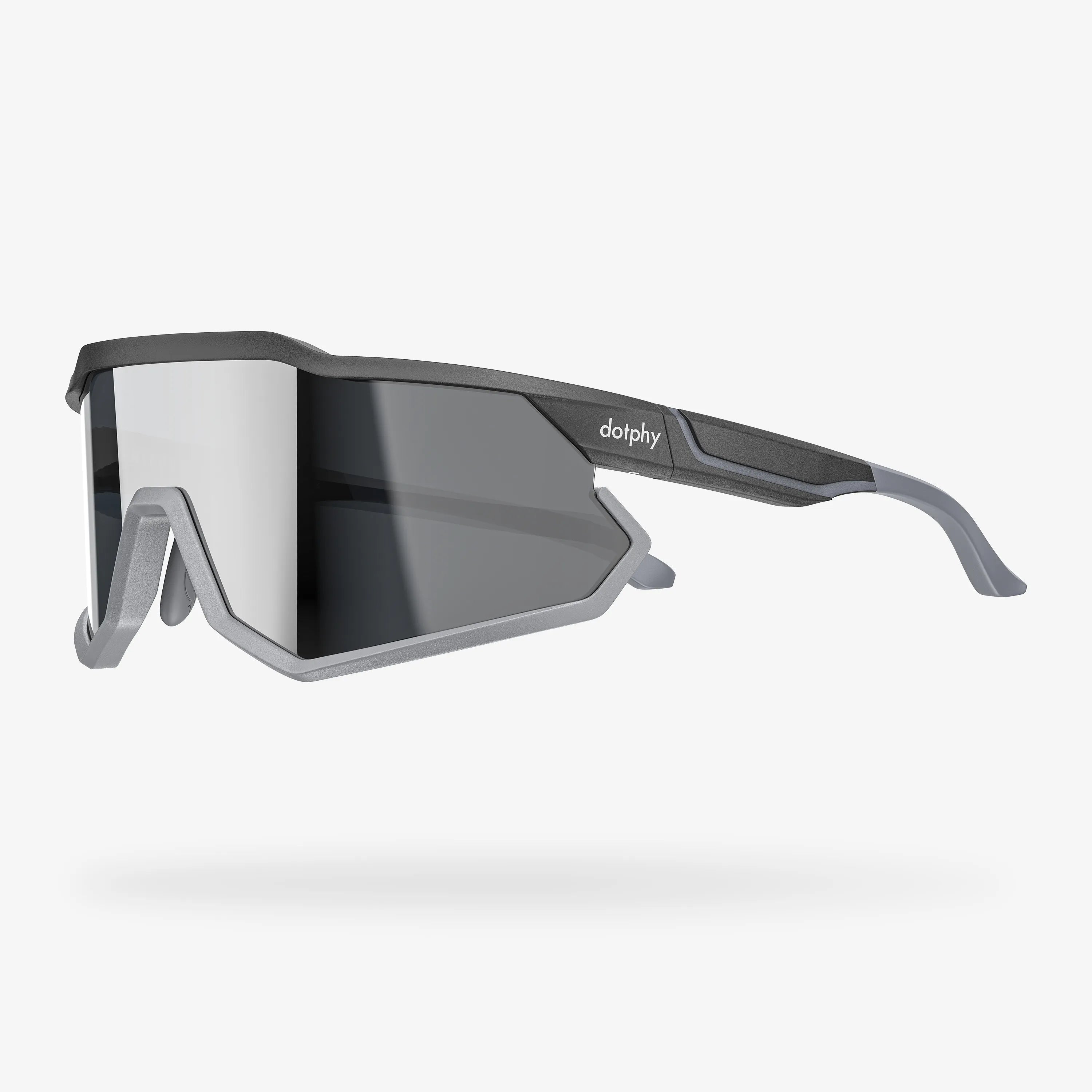 Reform3 Charcoal Rectangle Sport Sunglasses