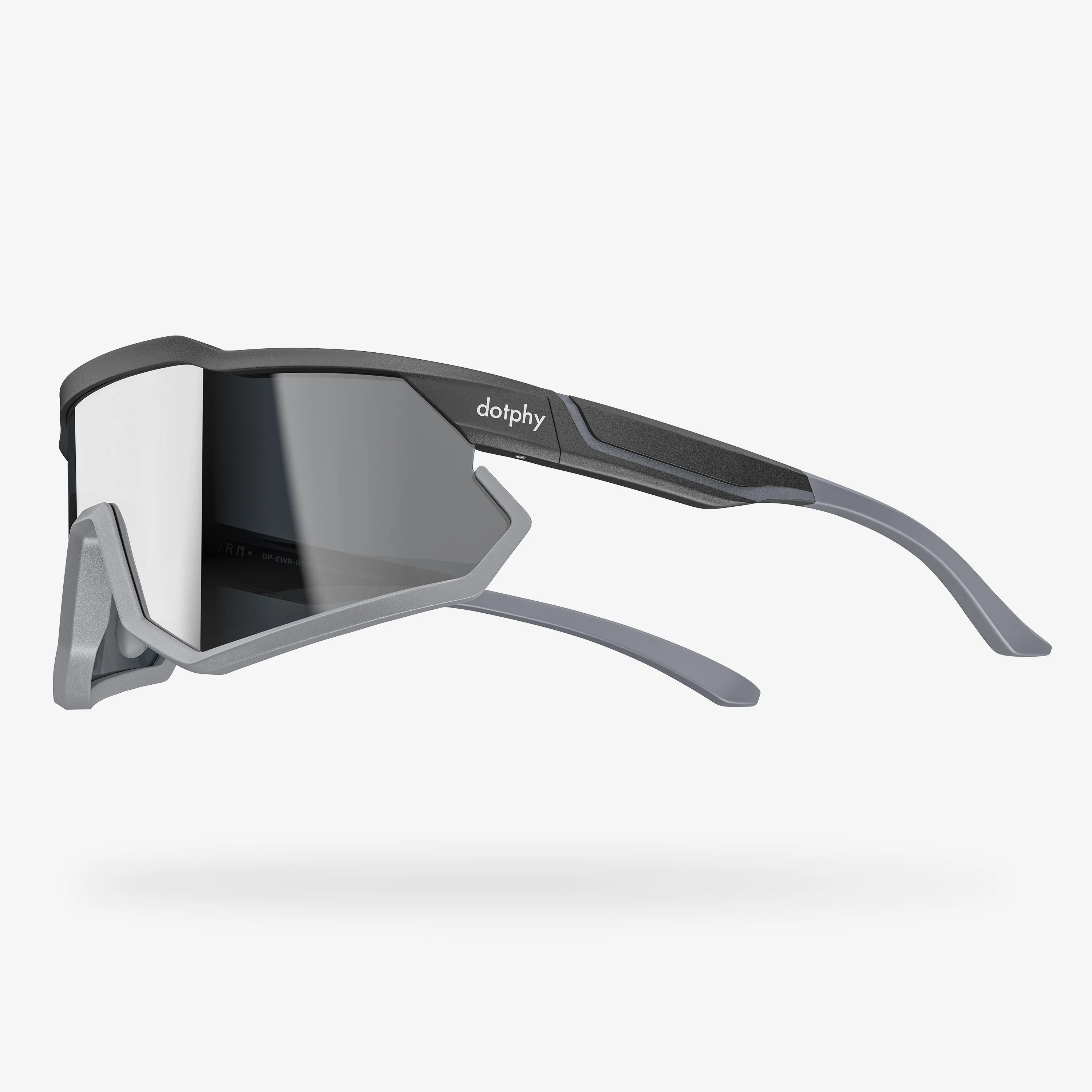 Reform3 Charcoal Rectangle Sport Sunglasses