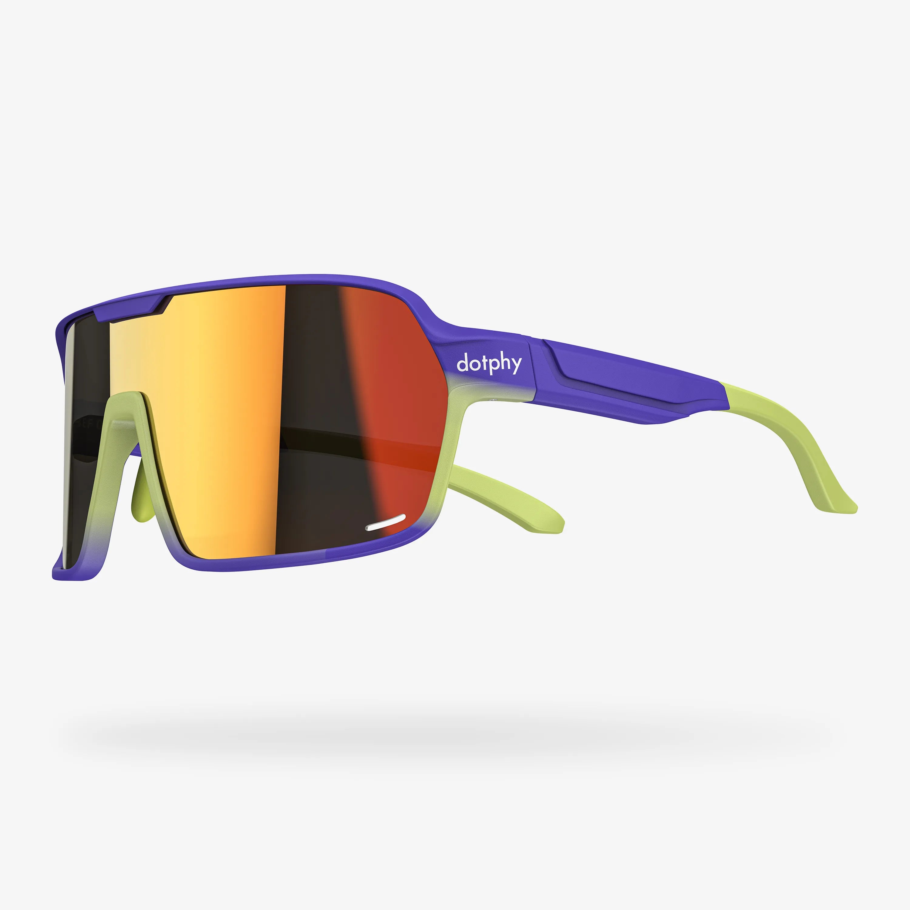 Reform Blissful Purple Rectangle Sport Sunglasses