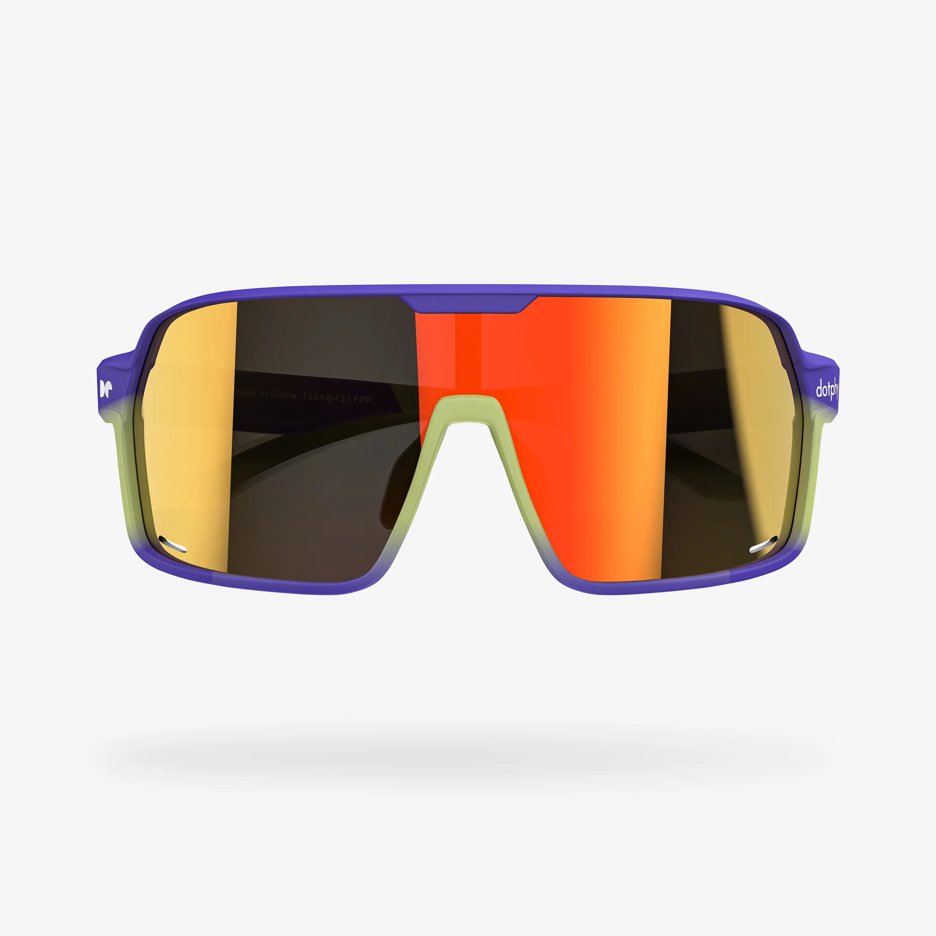 Reform Blissful Purple Rectangle Sport Sunglasses