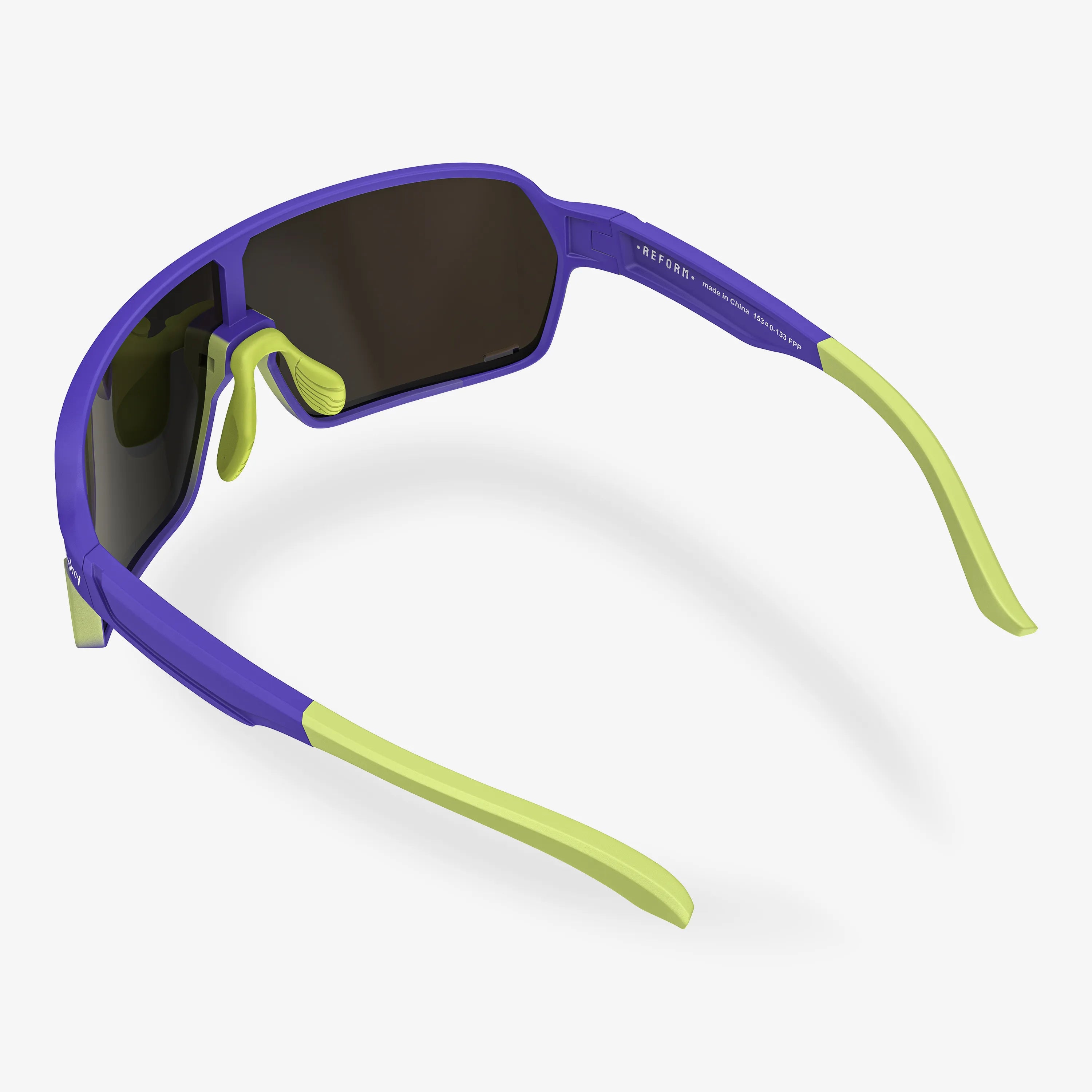 Reform Blissful Purple Rectangle Sport Sunglasses
