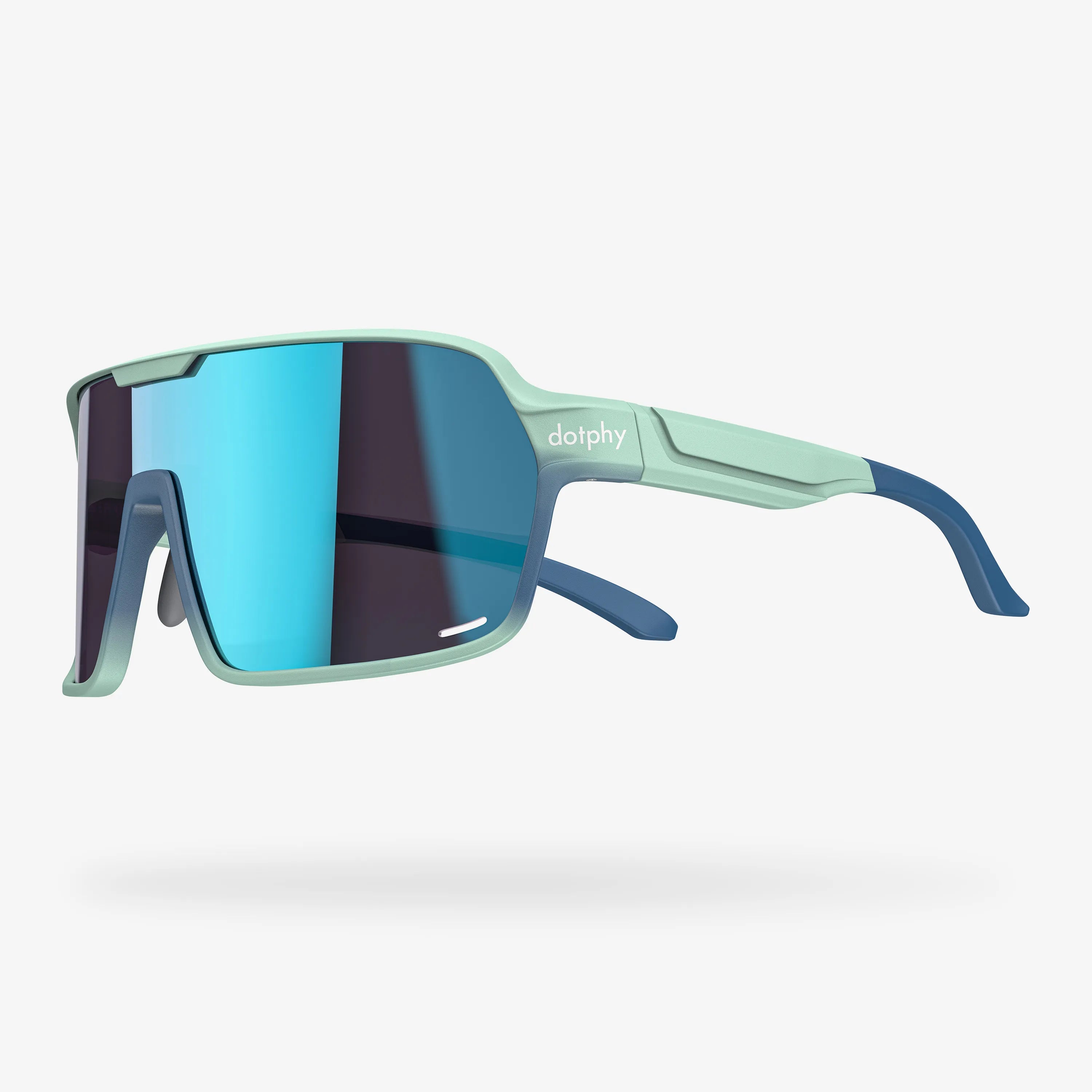 Reform Green Lily Rectangle Sport Sunglasses