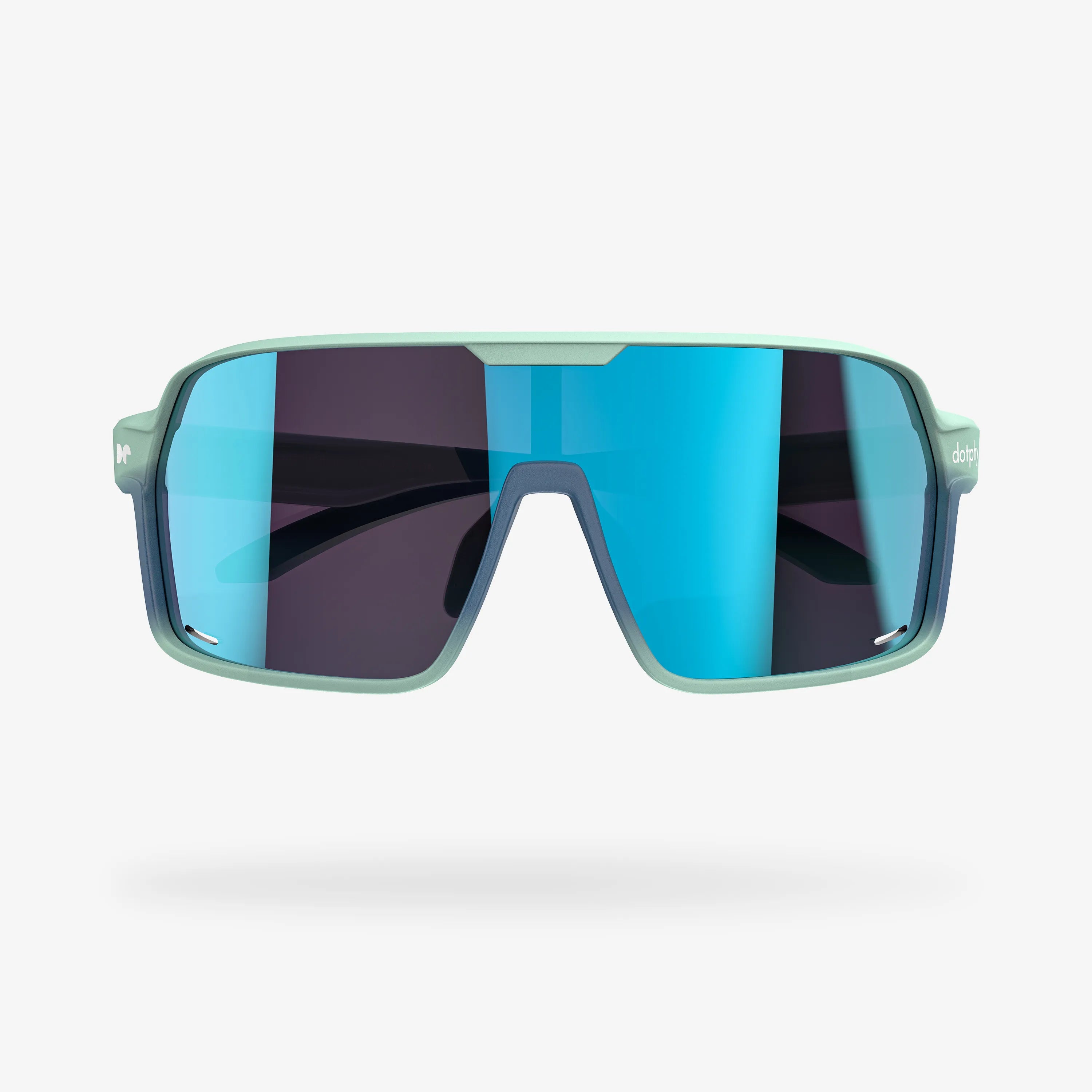 Reform Green Lily Rectangle Sport Sunglasses