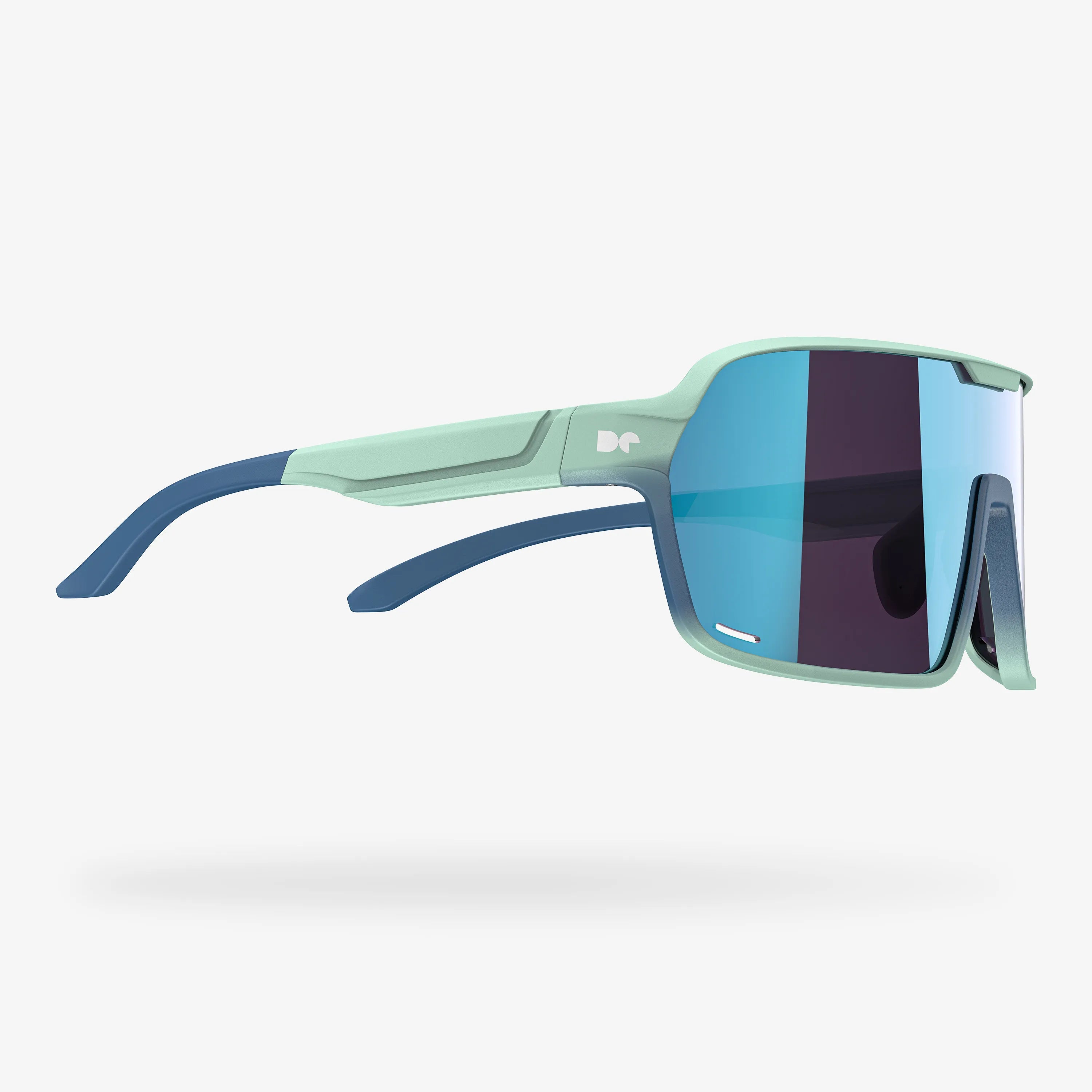 Reform Green Lily Rectangle Sport Sunglasses