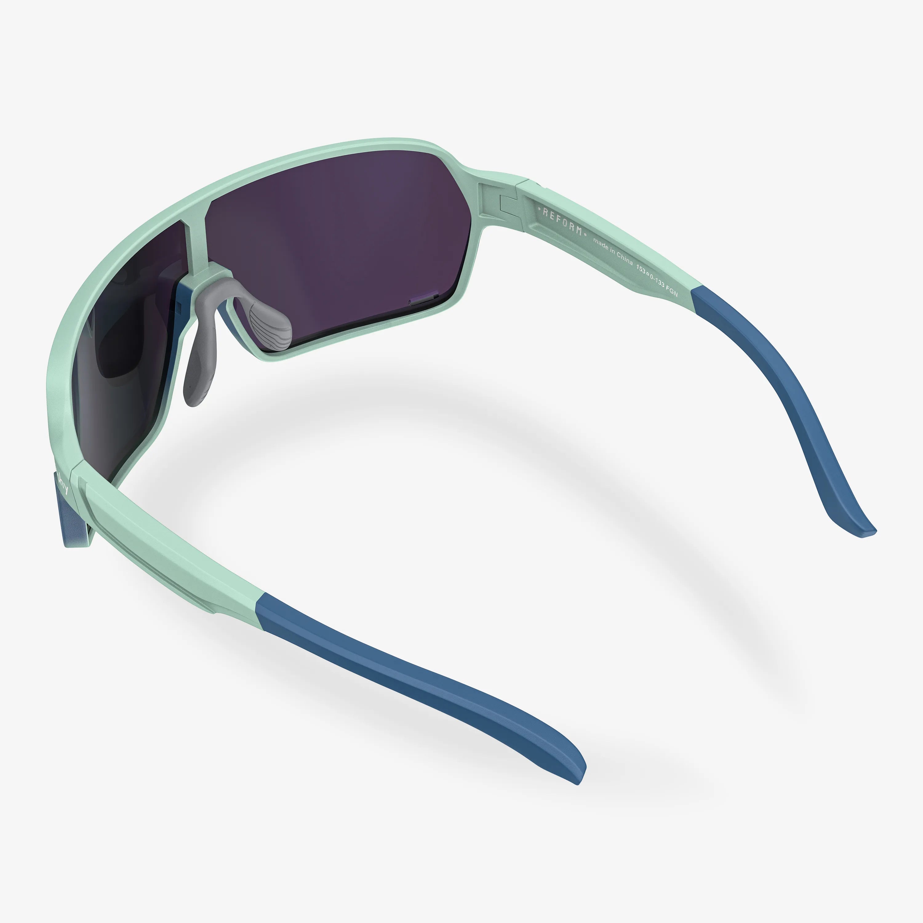 Reform Green Lily Rectangle Sport Sunglasses