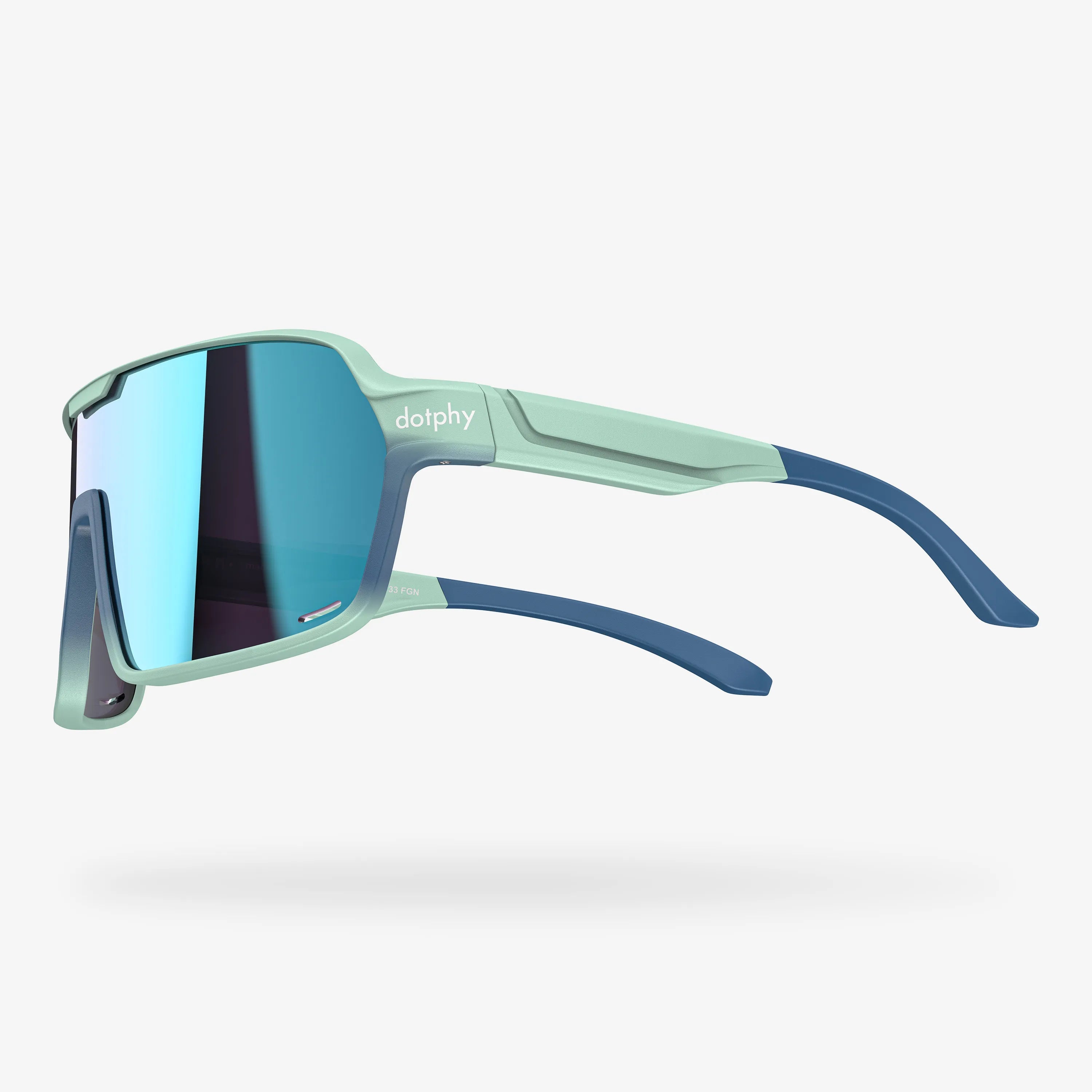 Reform Green Lily Rectangle Sport Sunglasses
