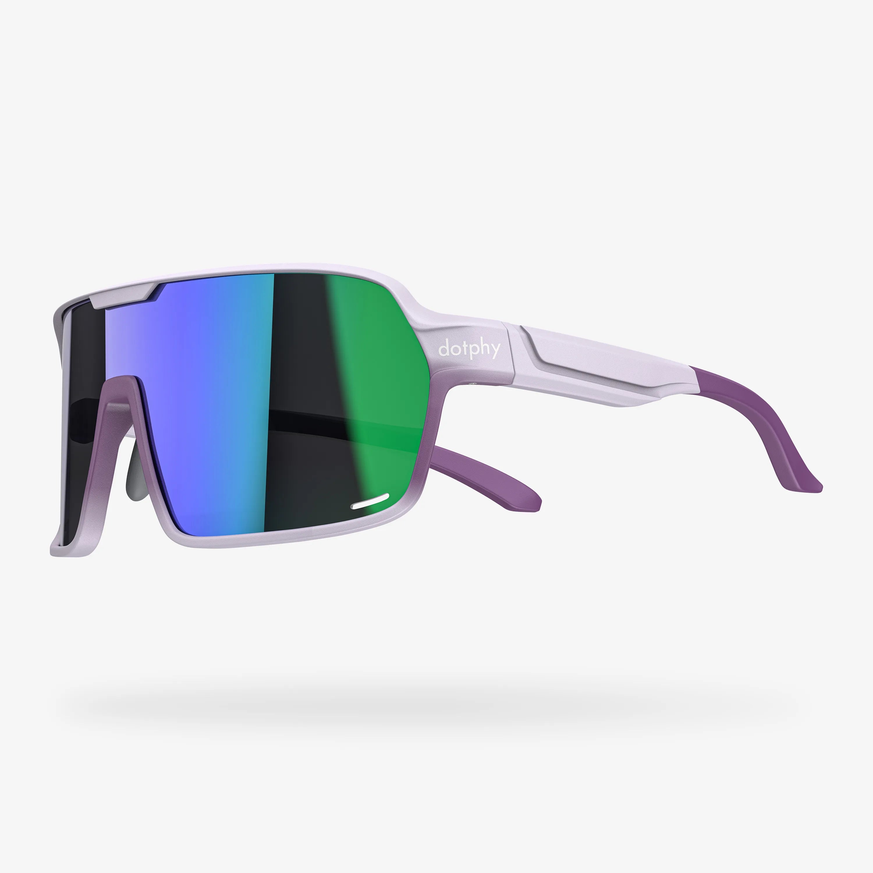 Gafas de sol deportivas rectangulares con rosa morada Reform