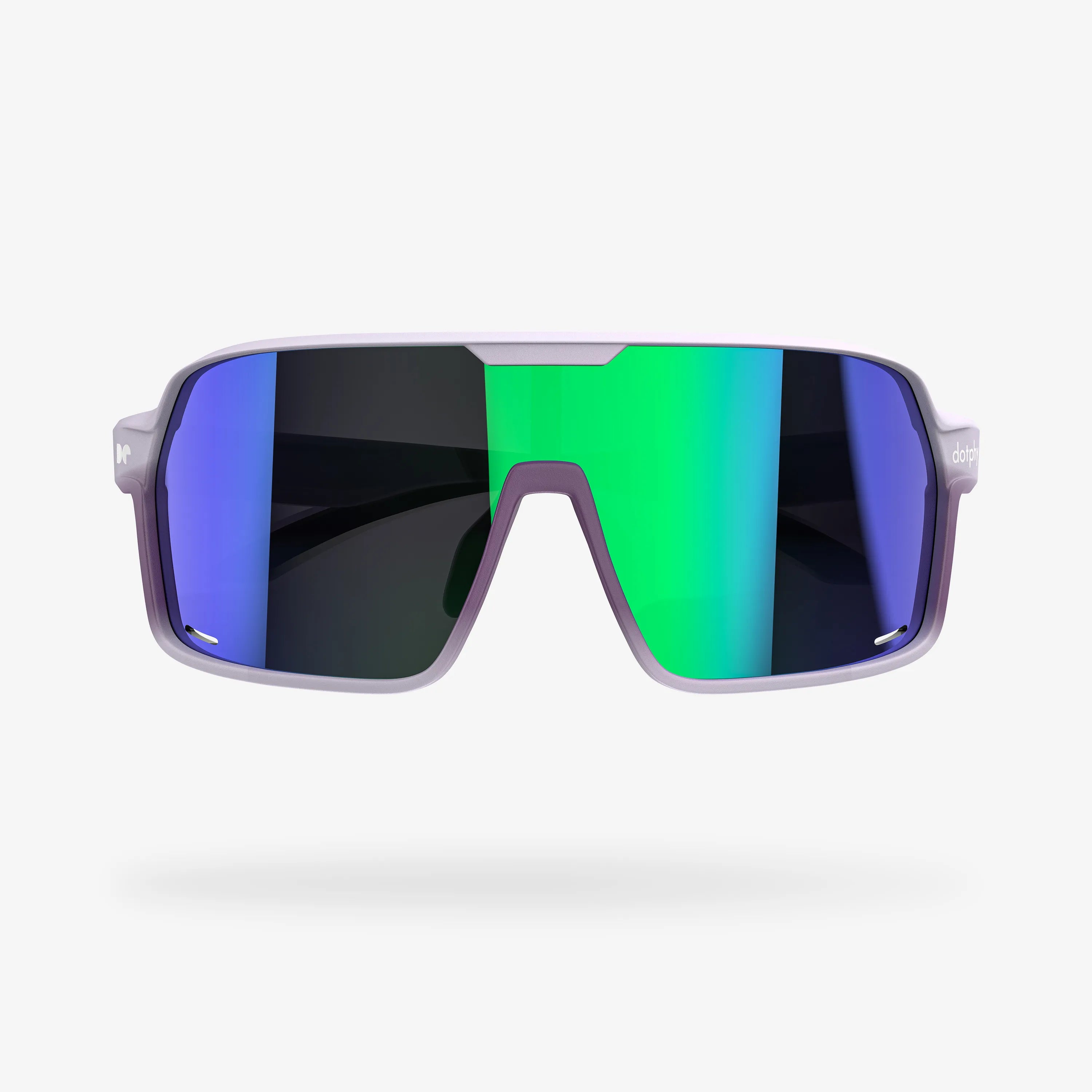 Gafas de sol deportivas rectangulares con rosa morada Reform