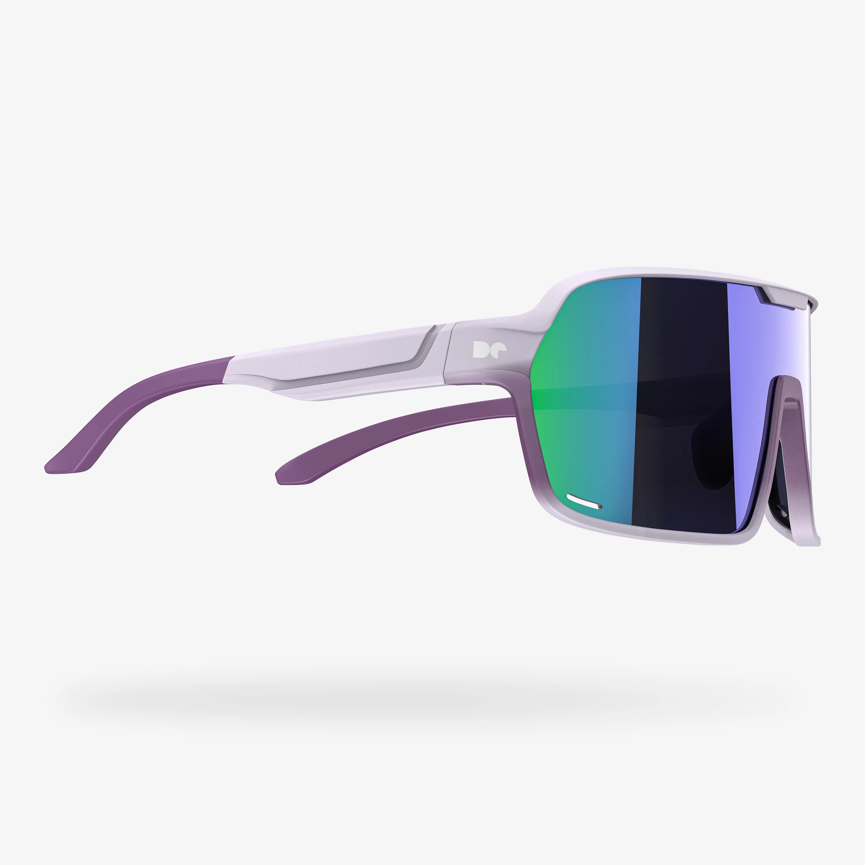 Gafas de sol deportivas rectangulares con rosa morada Reform