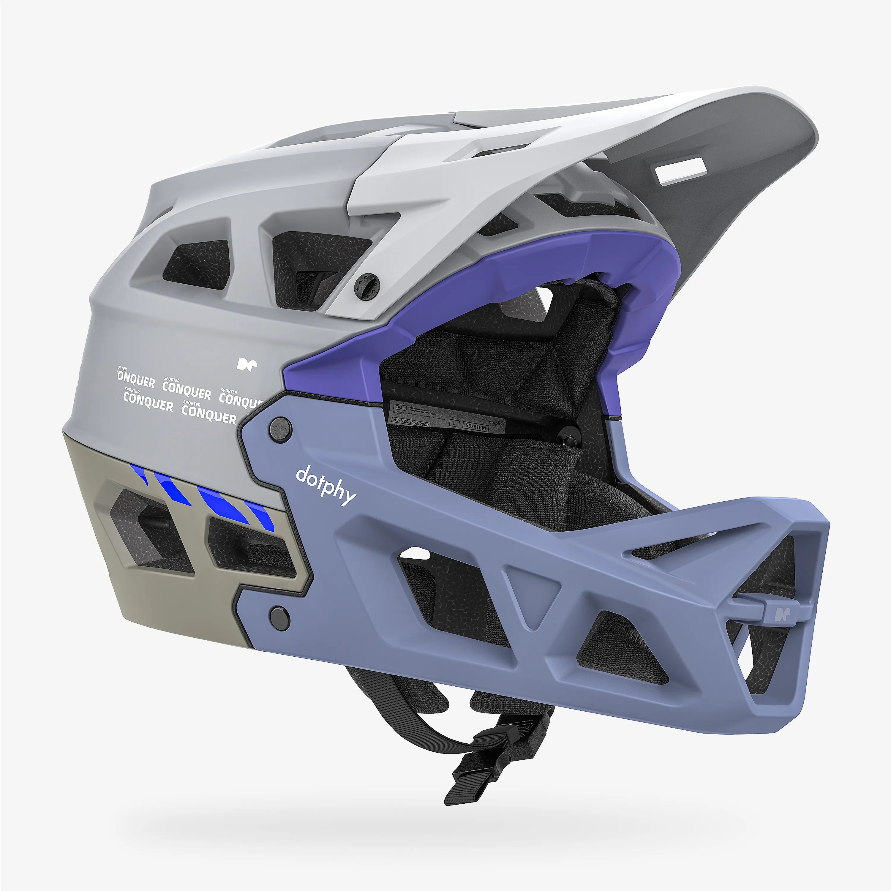 Sporter Conquer Nardo Gray Mountain Bike Helmet