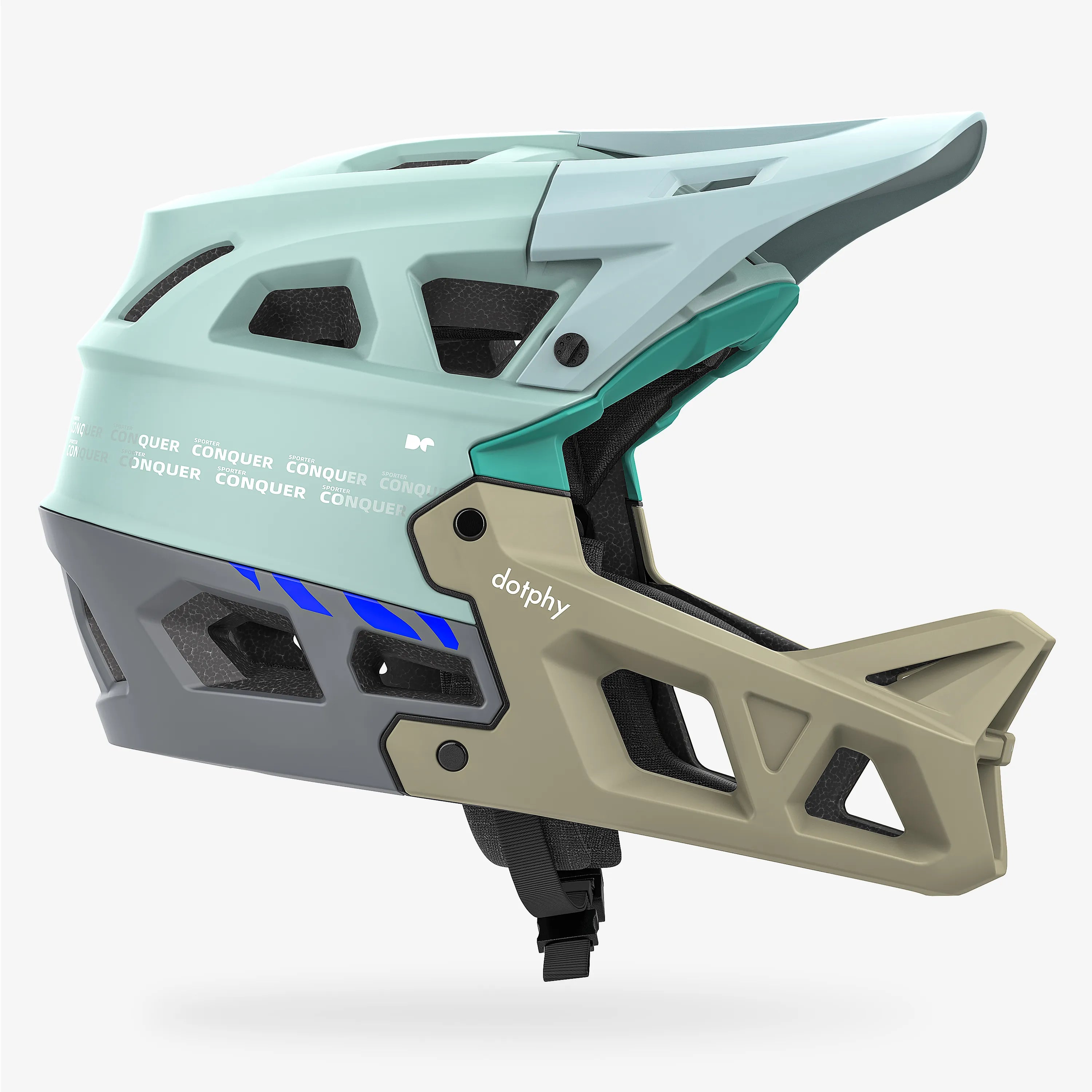Sporter Conquer Tiffany Green Mountain Bike Helmet