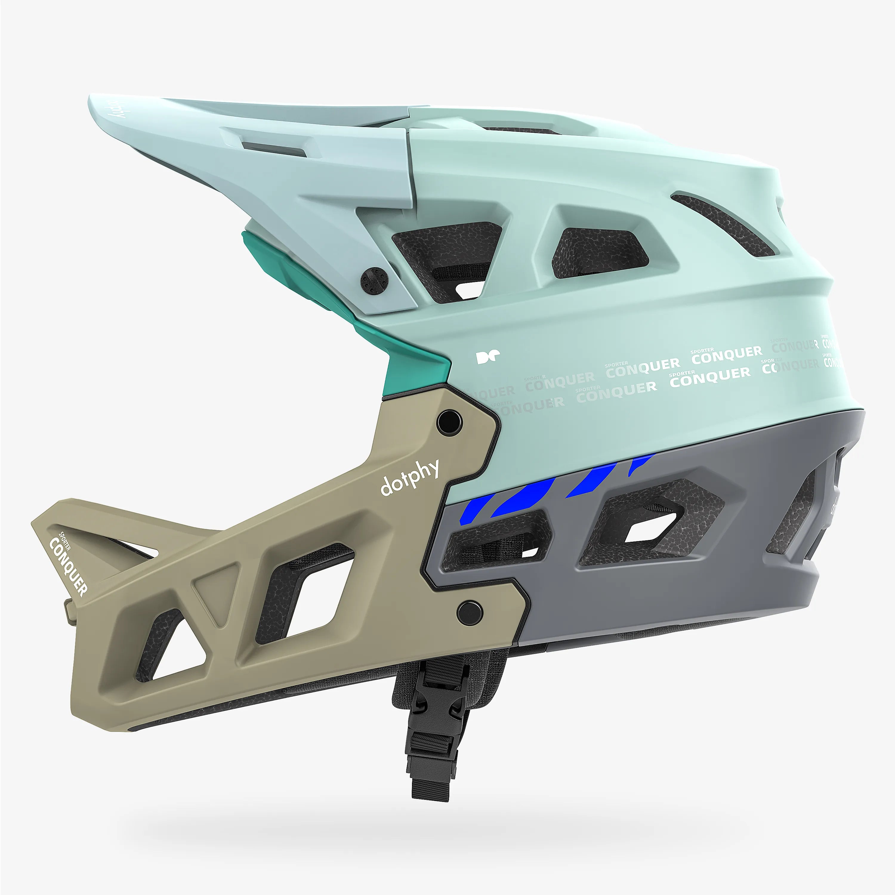 Sporter Conquer Tiffany Green Mountain Bike Helmet