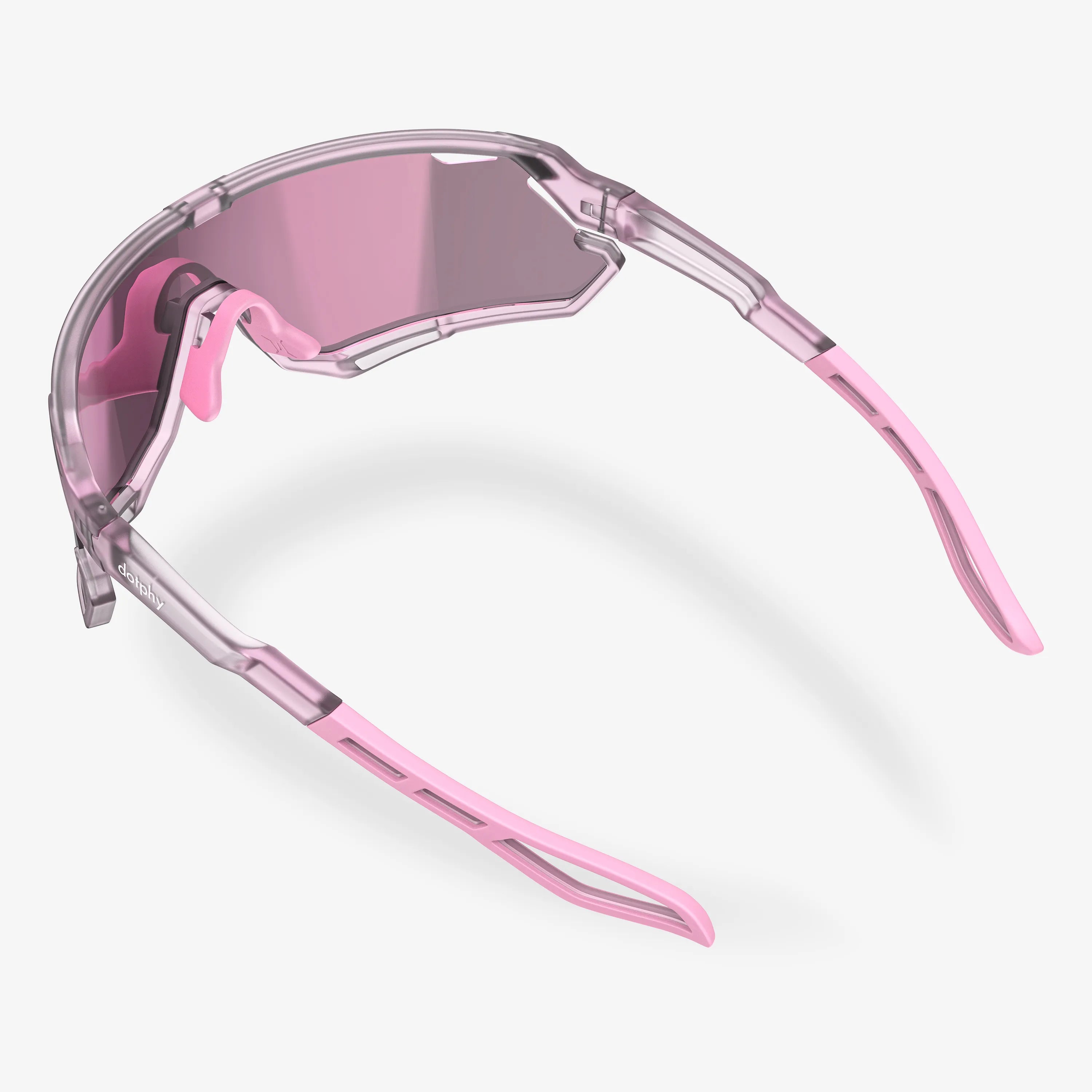 Trippy Pink Rectangle Sport Sunglasses ピンクの長方形のスポーツサングラス