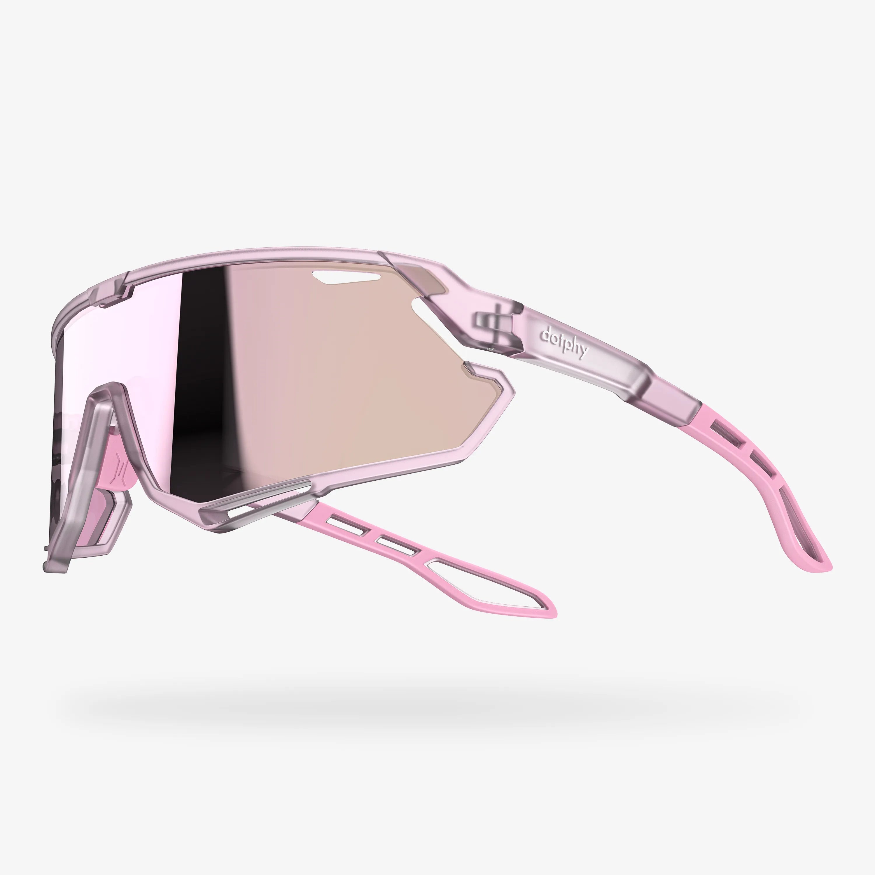 Trippy Pink Rectangle Sport Sunglasses ピンクの長方形のスポーツサングラス