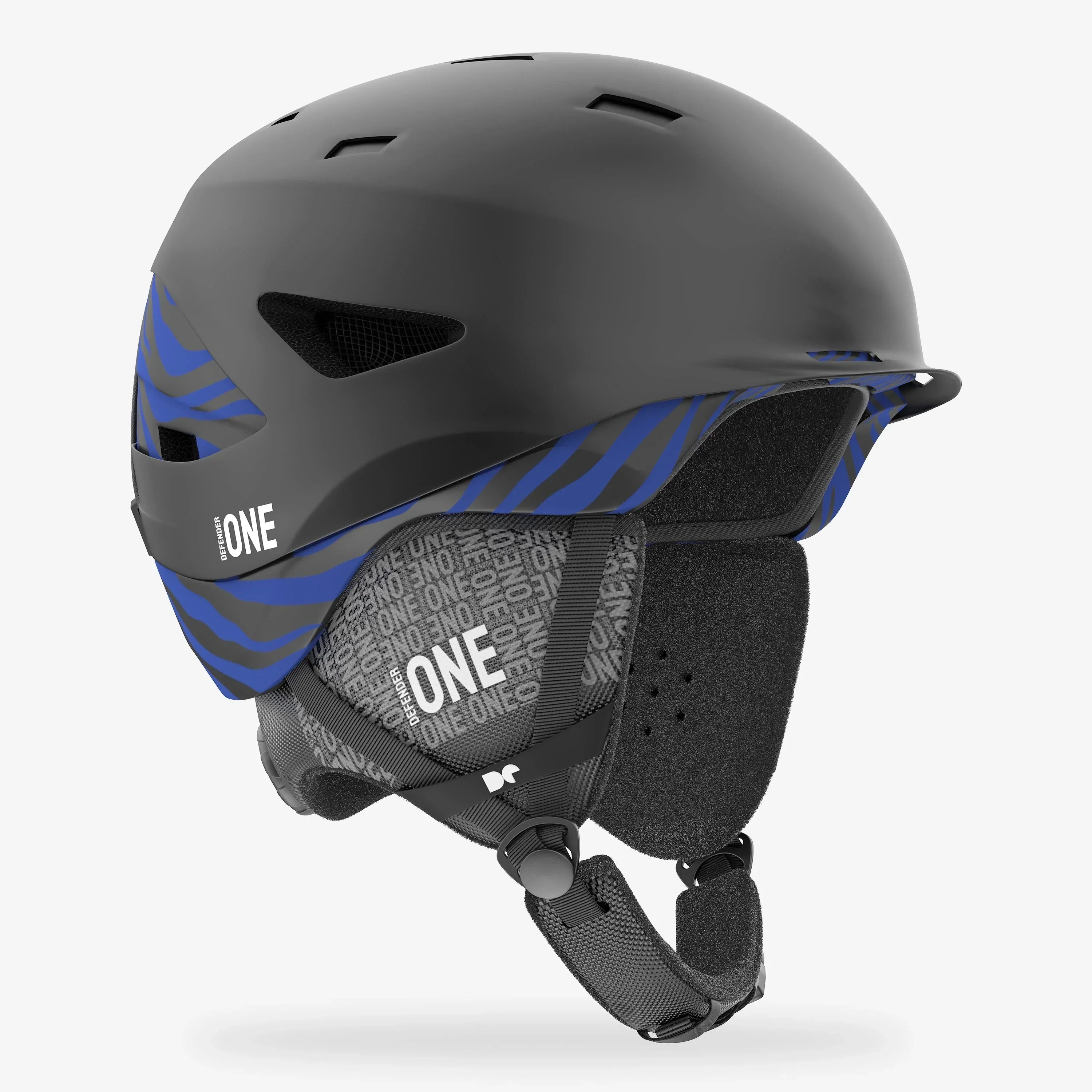 Defender One Matte Black Ski Helmet