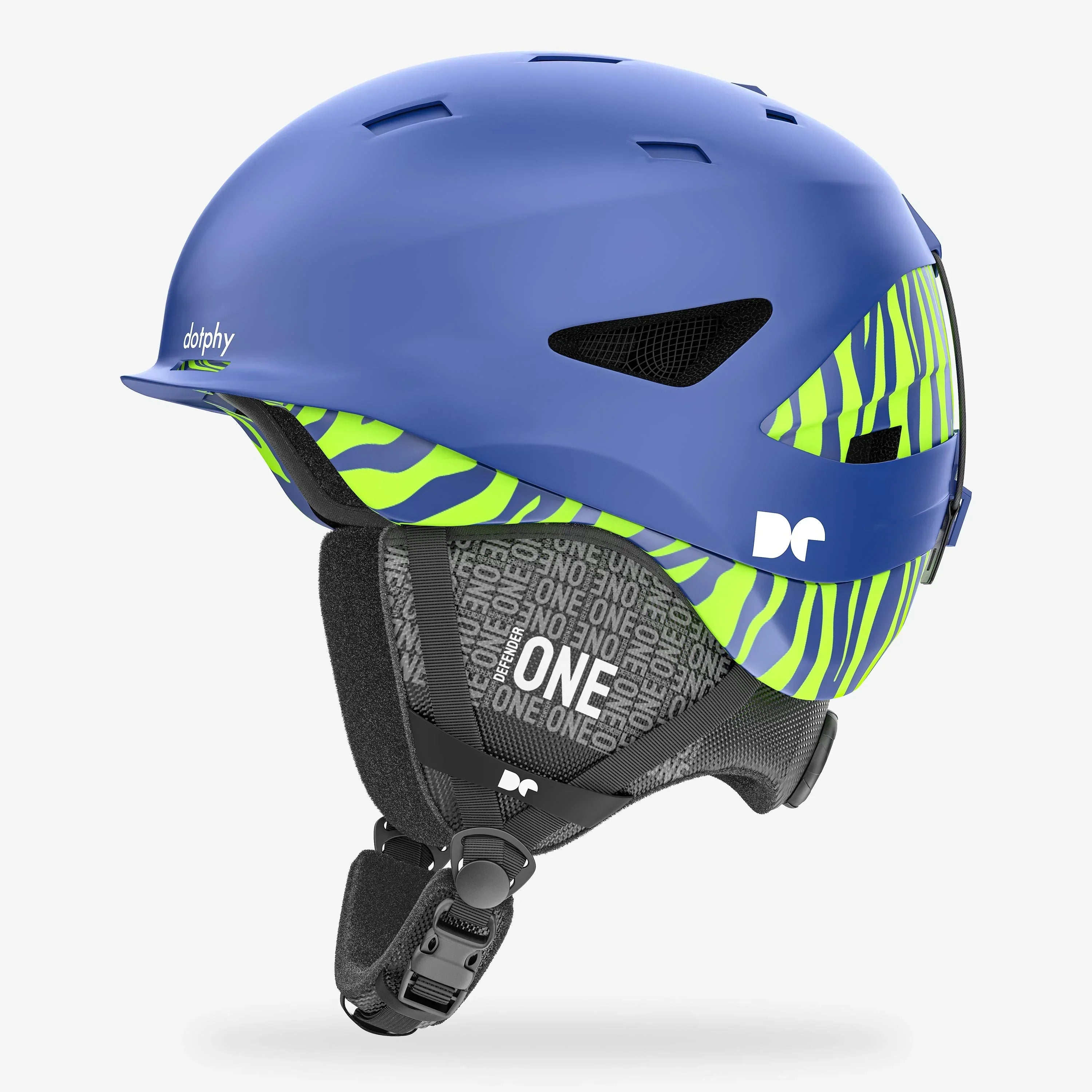 Defender One Royal Blue Ski Helmet