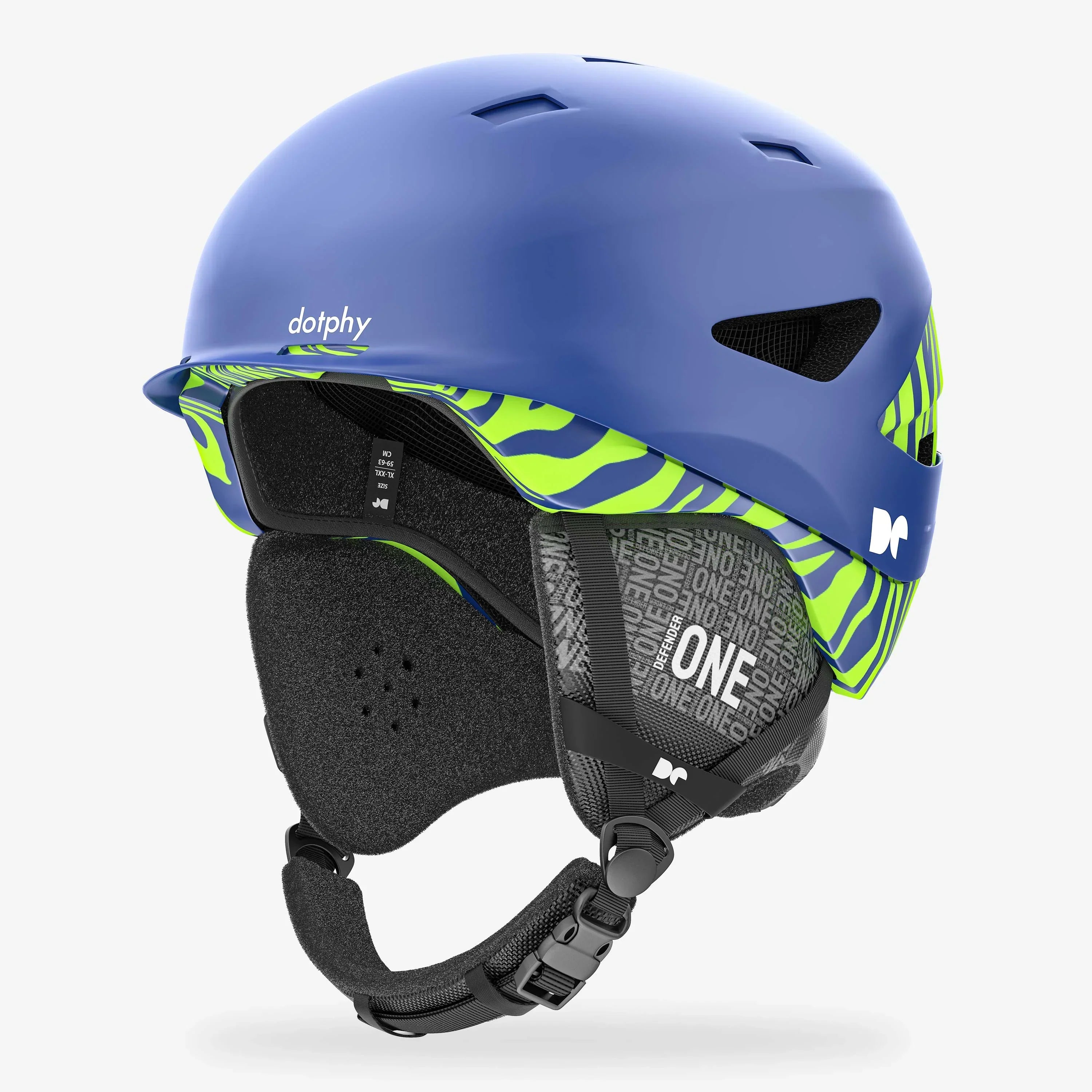 Defender One Royal Blue Ski Helmet