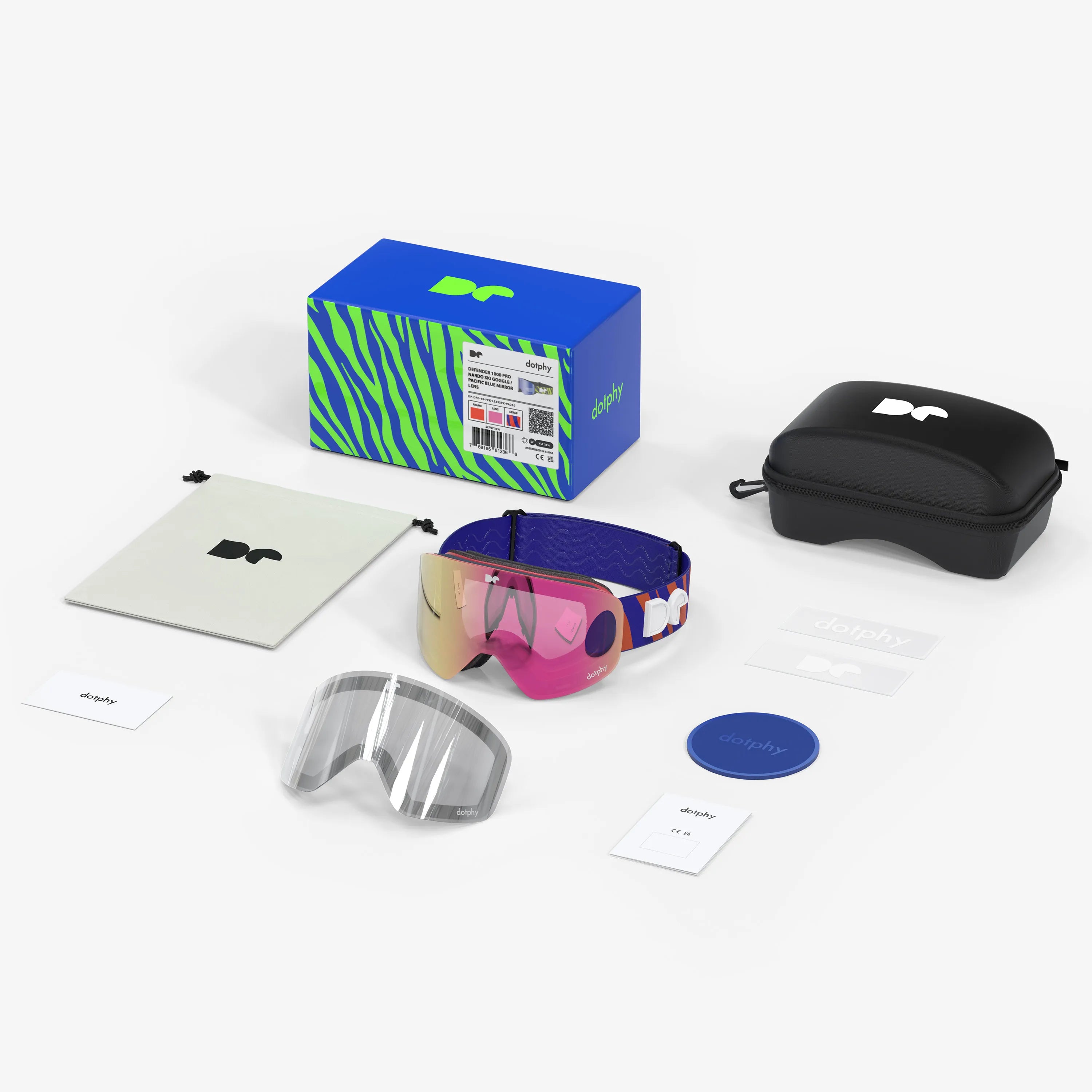 Defender 1000 Lavender Ski Goggle