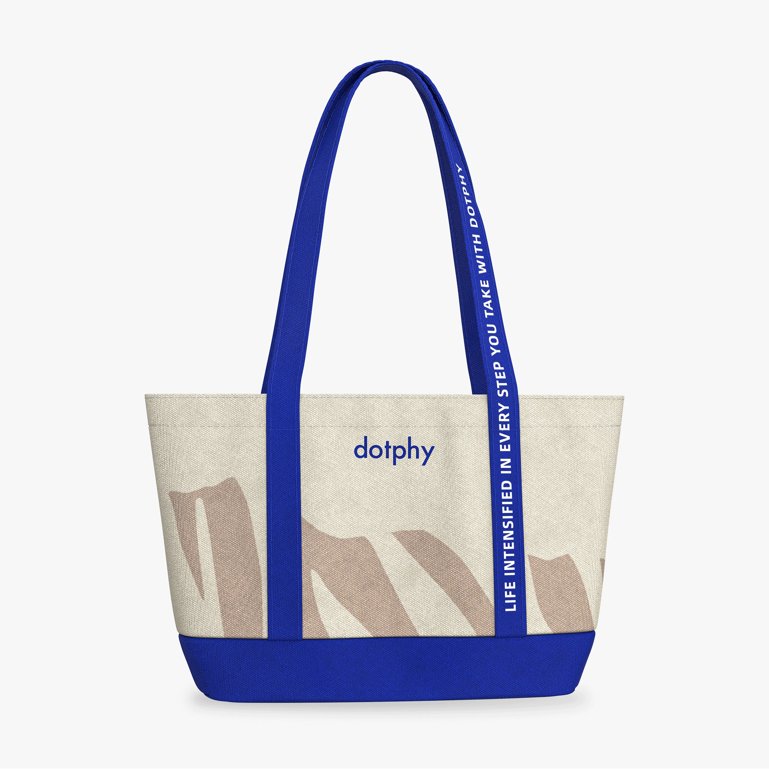 Dotphy Mountains Canvas Tote Bag