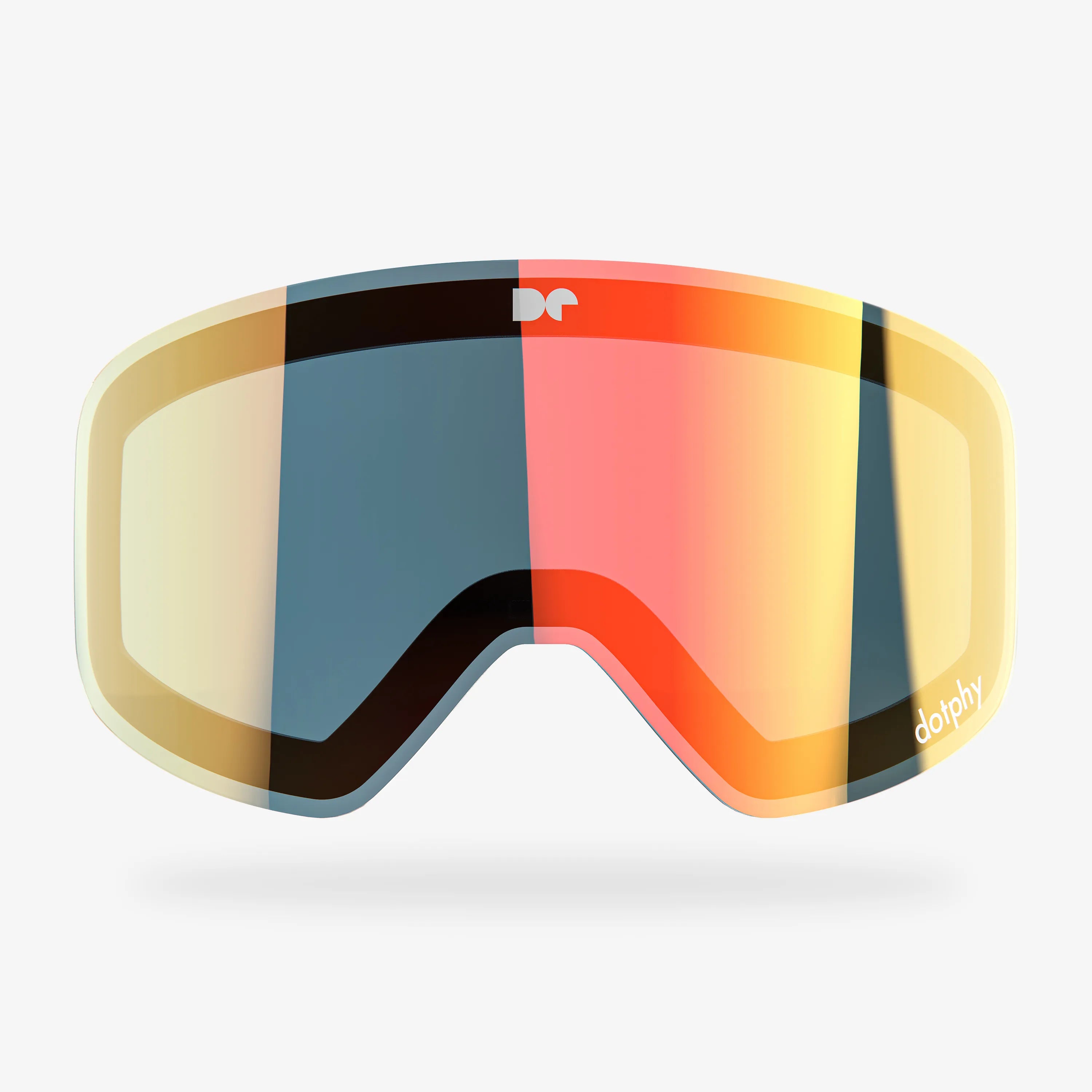 Rainbow Red Mirror Replacement Lens for Defender 1000 / 1000 Pro Ski Goggles レインボーレッドミラー交換レンズ