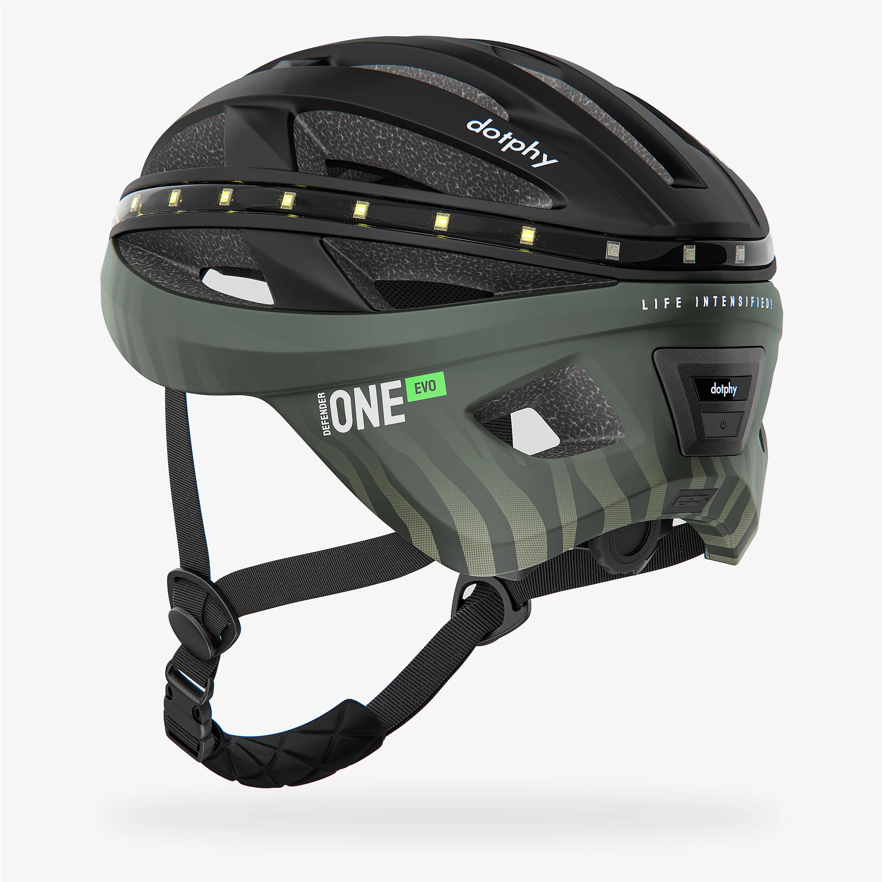 Defender One Evo Jet Black Bike Helmet
