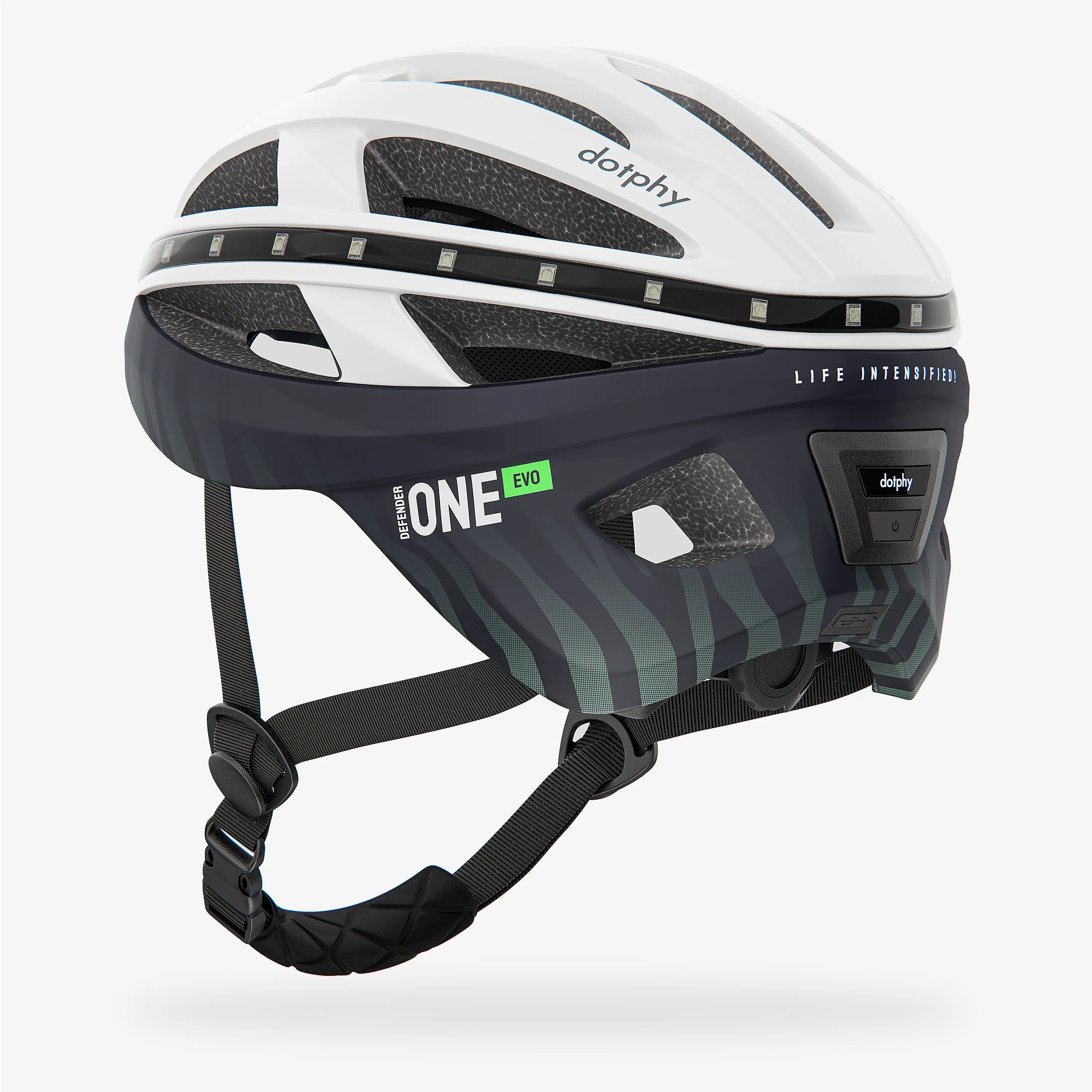 Defender One Evo Winter White Bike Helmet