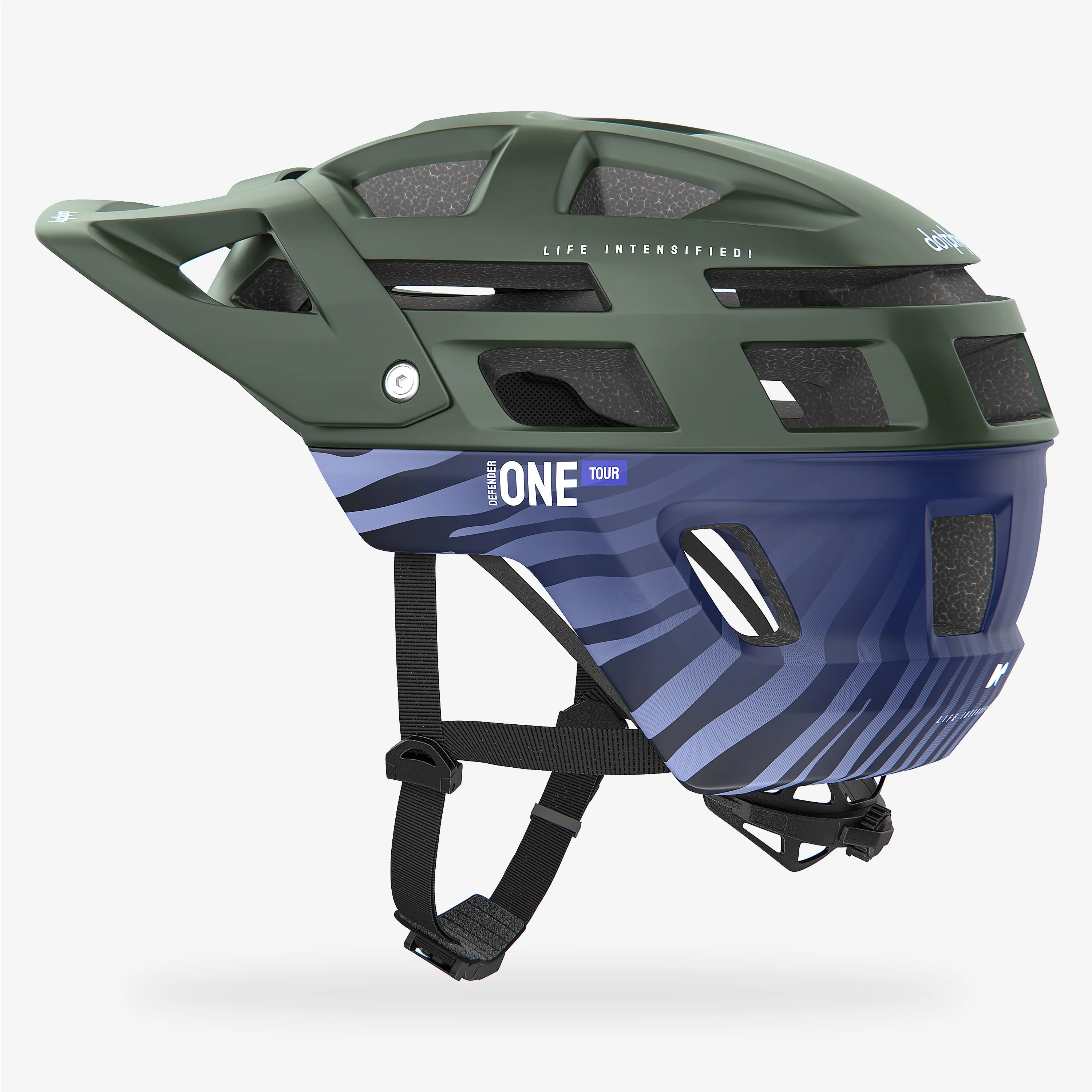 Defender One Tour Forest Green Mountain Bike Helmet