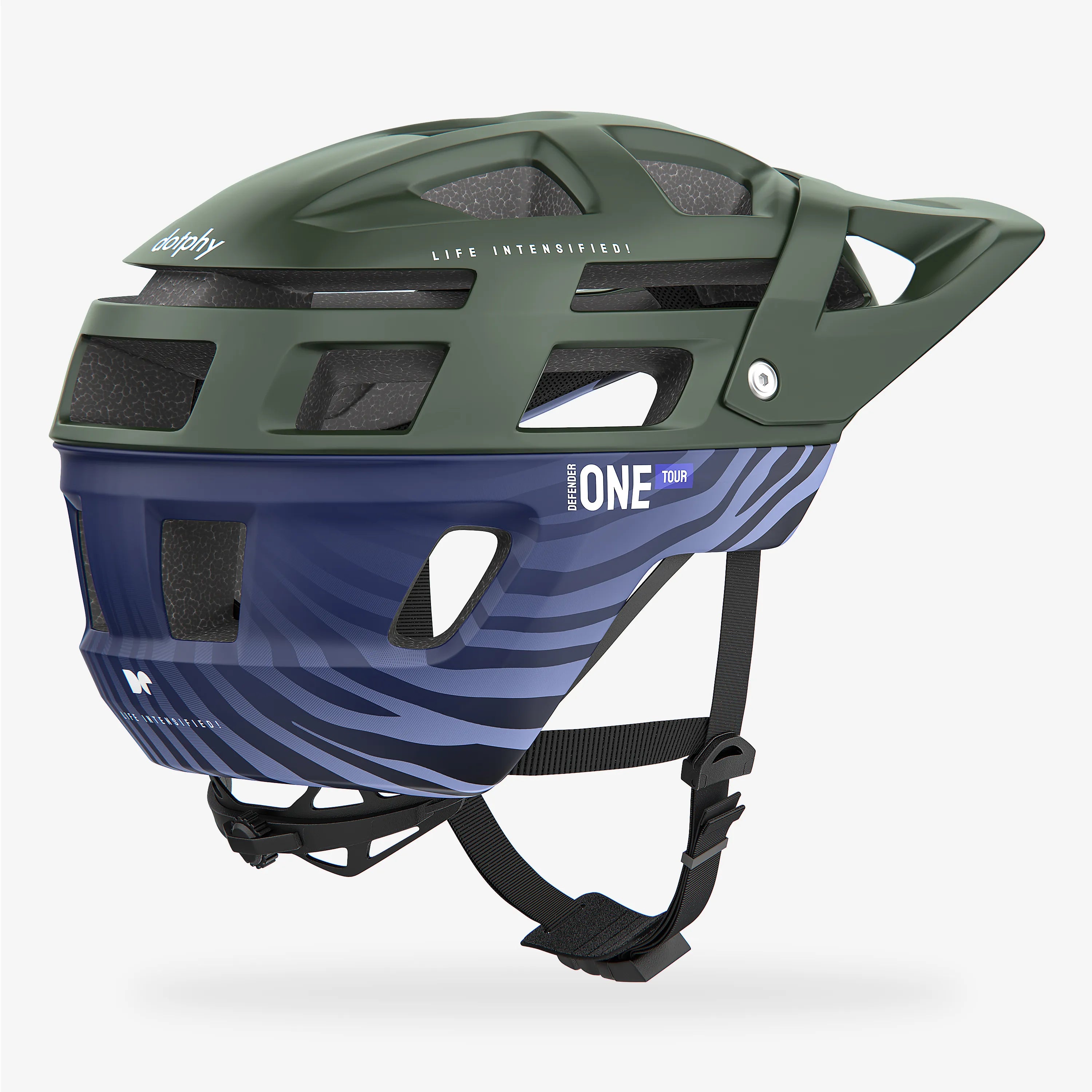 Defender One Tour Forest Green Mountain Bike Helmet