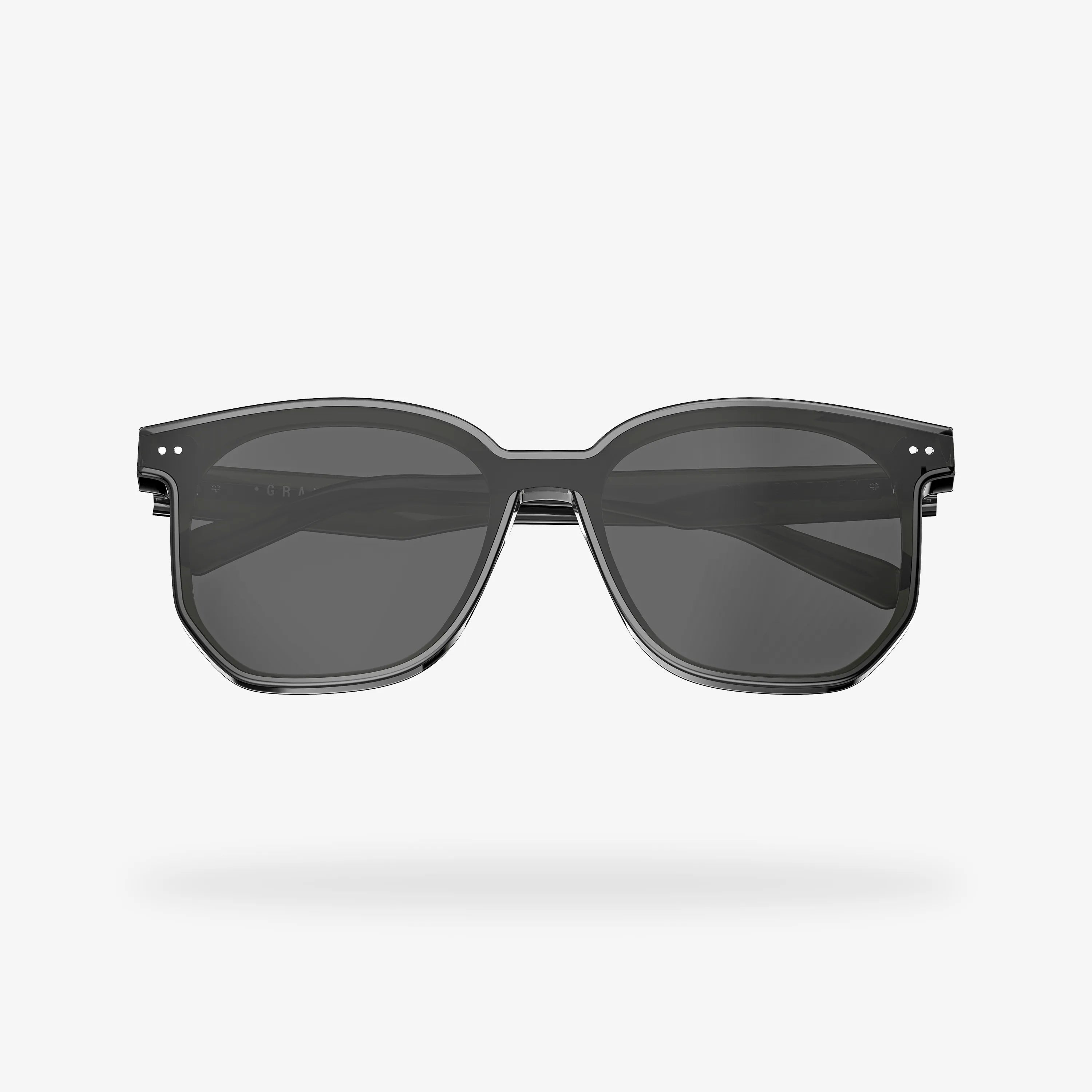 Grand Black Square Acetate Sunglasses