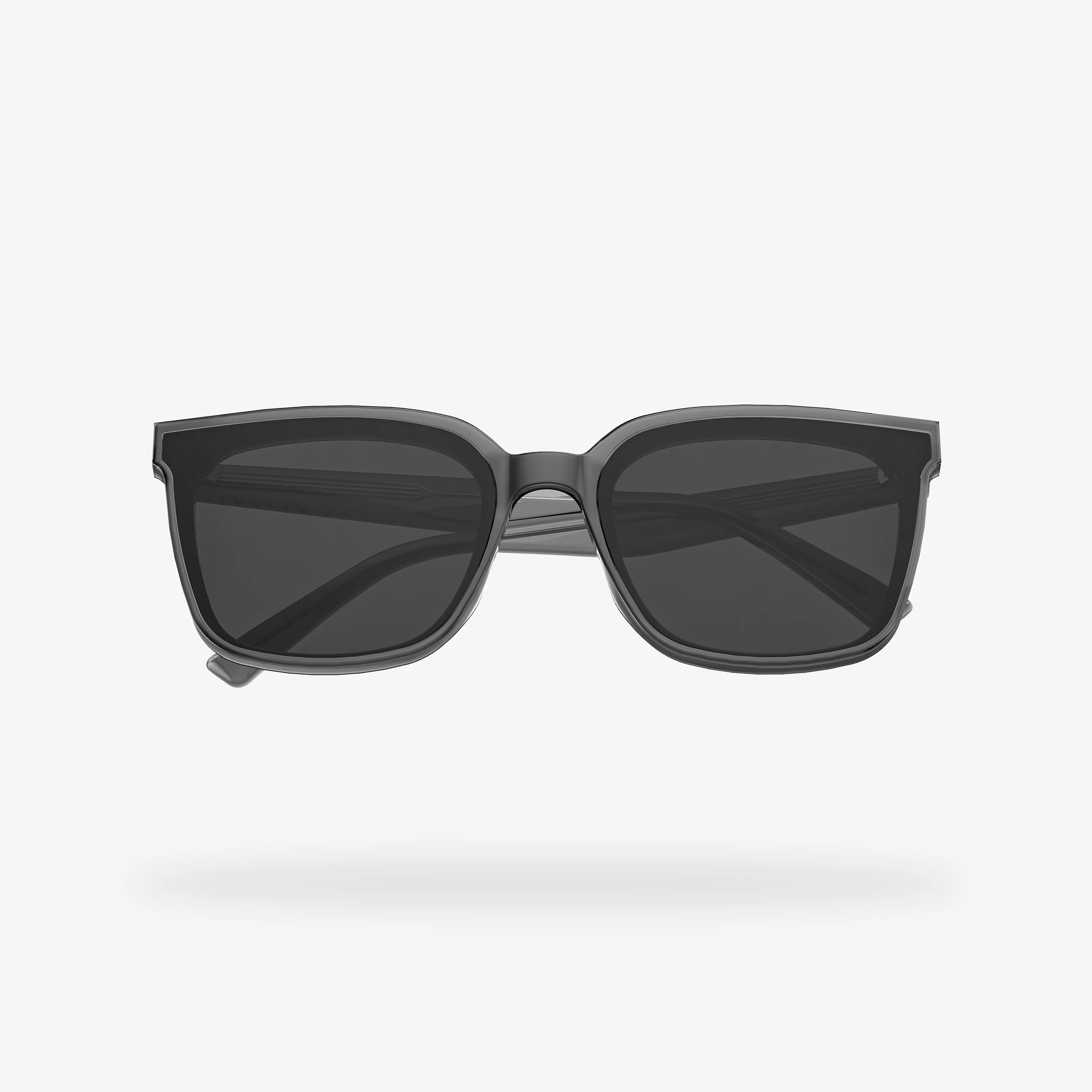 Muse Gray Square Acetate Sunglasses