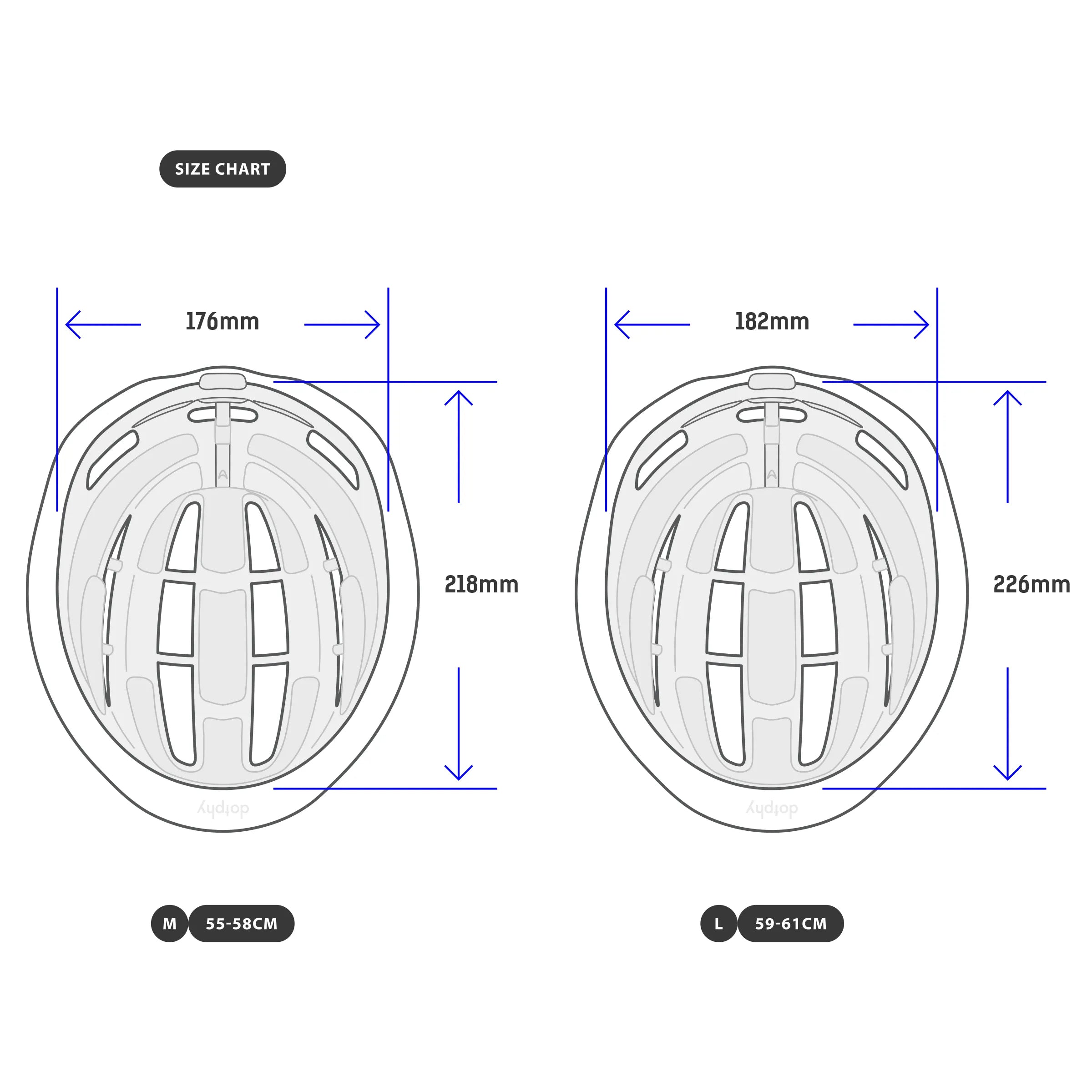 Leader Vista Electric Blue Bike Helmet 전기 블루 자전거 헬멧