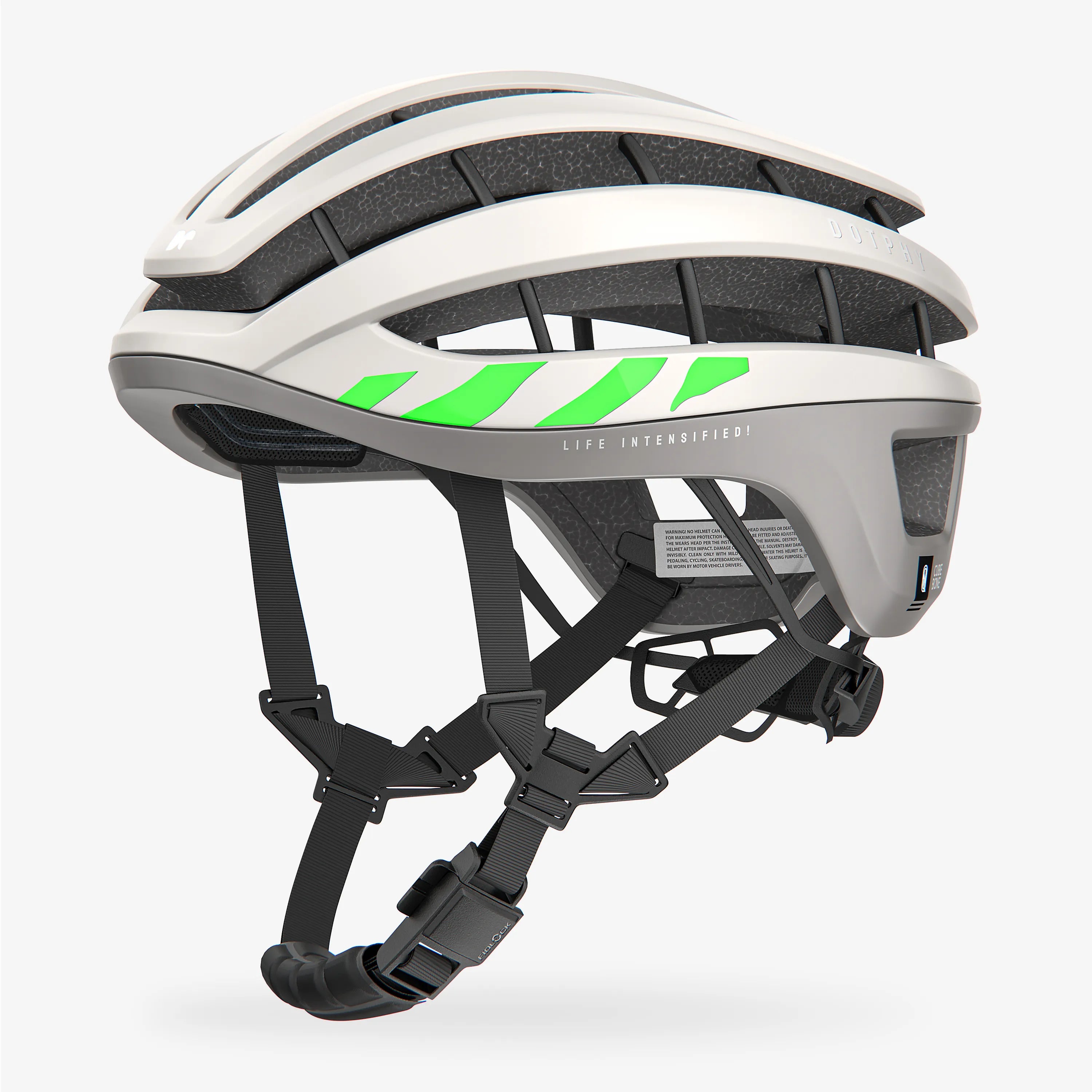 Leader Vista White Beige Bike Helmet