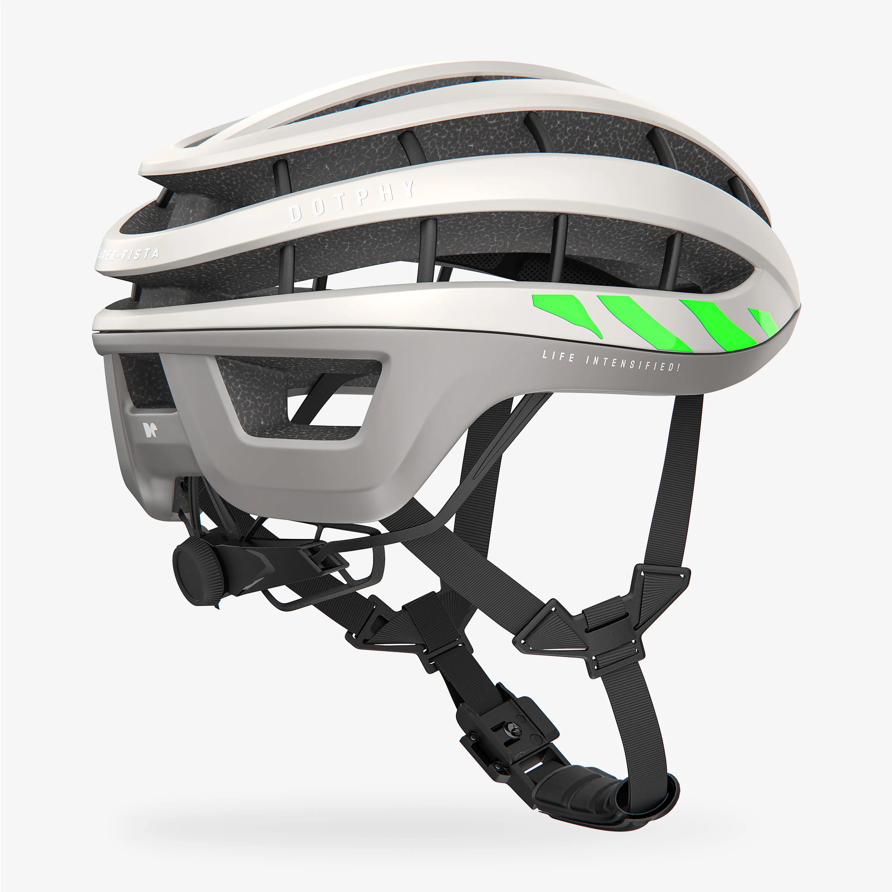 Leader Vista White Beige Bike Helmet