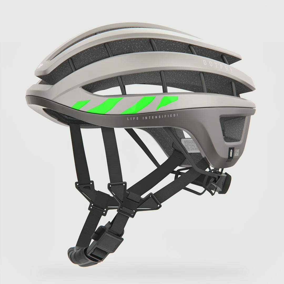 Casco da bici Leader Vista in titanio naturale
