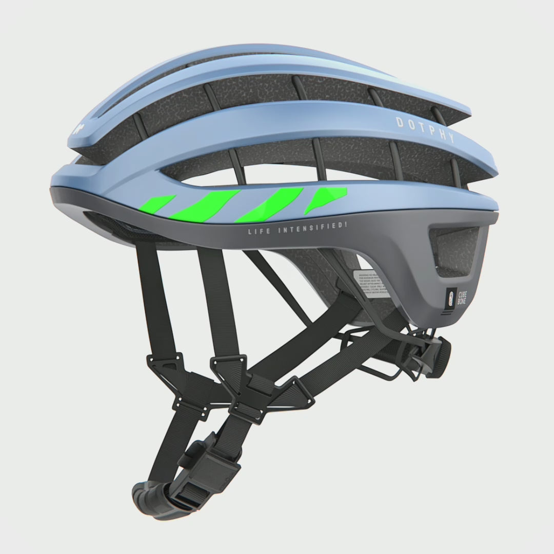 Leader Vista Electric Blue Bike Helmet