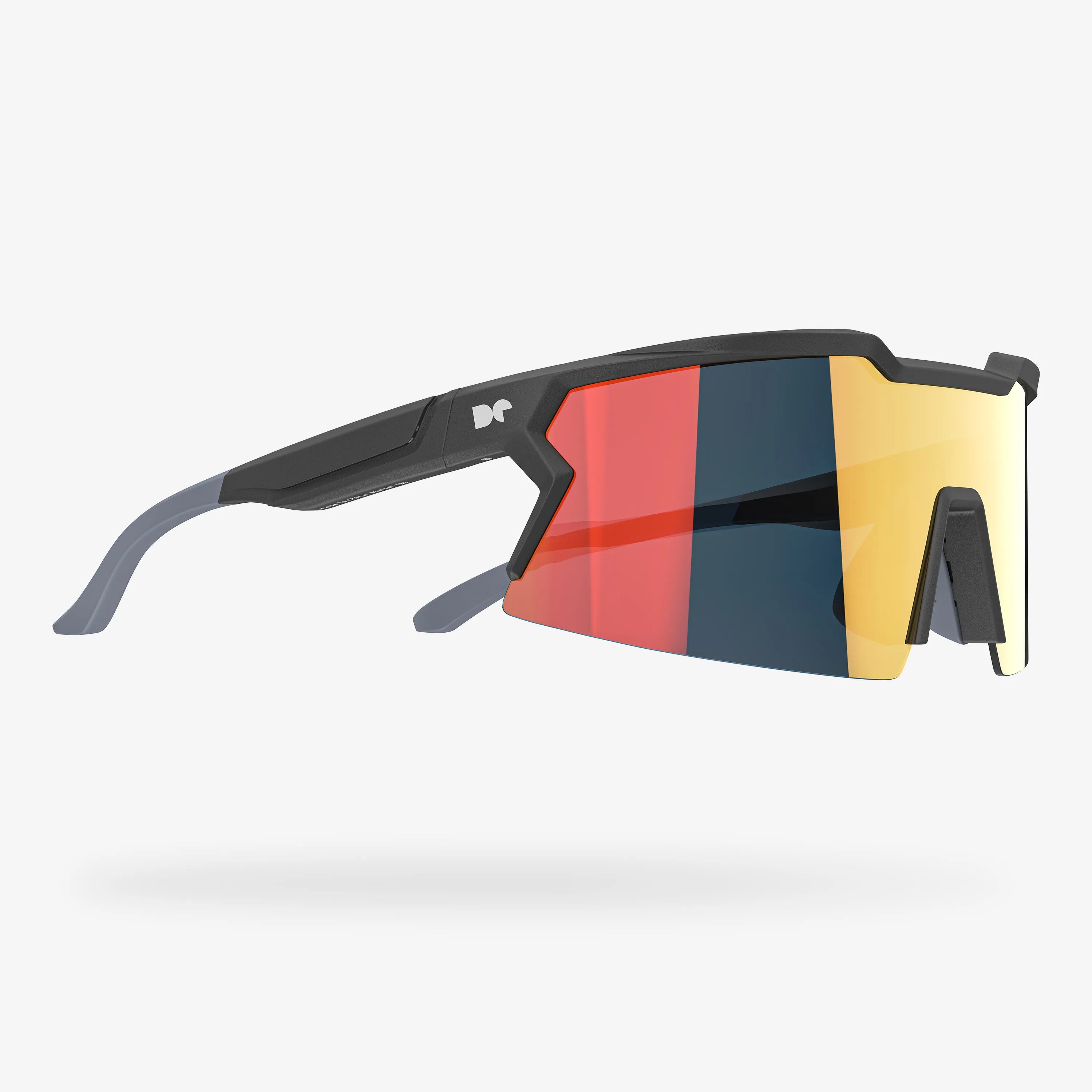 Reform2 Charcoal Rectangle Sport Sunglasses