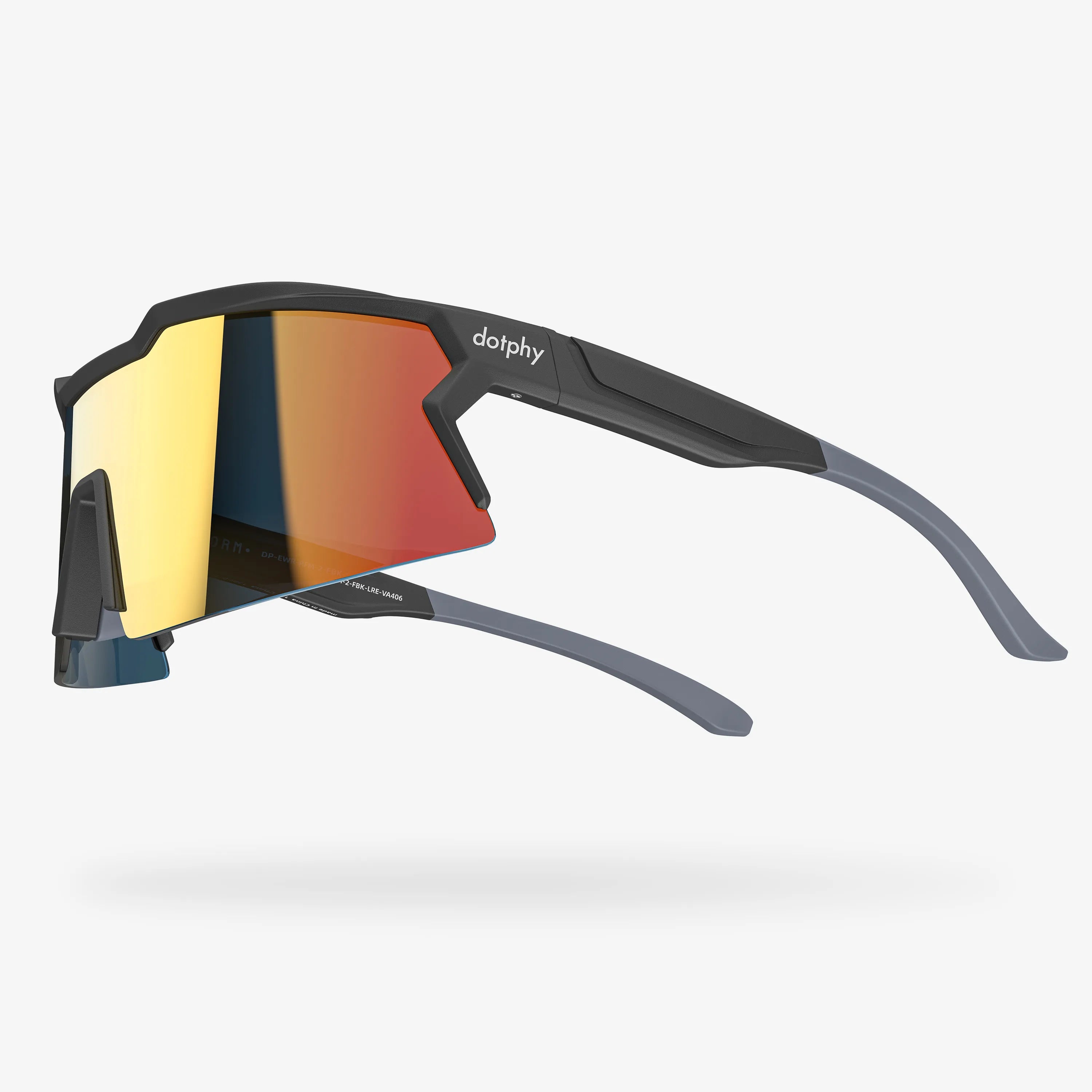 Reform2 Charcoal Rectangle Sport Sunglasses