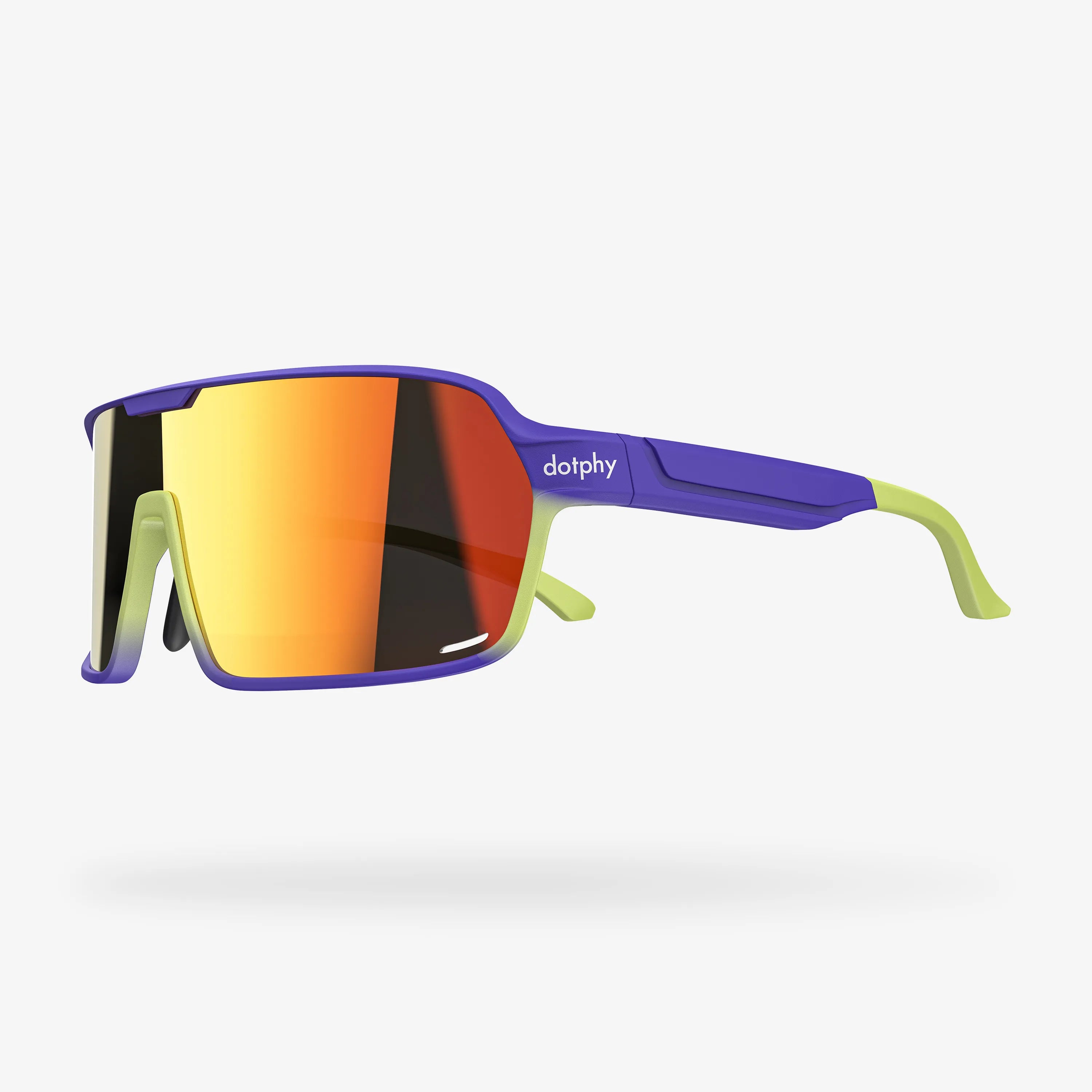 Reform Blissful Purple Rectangle Sport Sunglasses